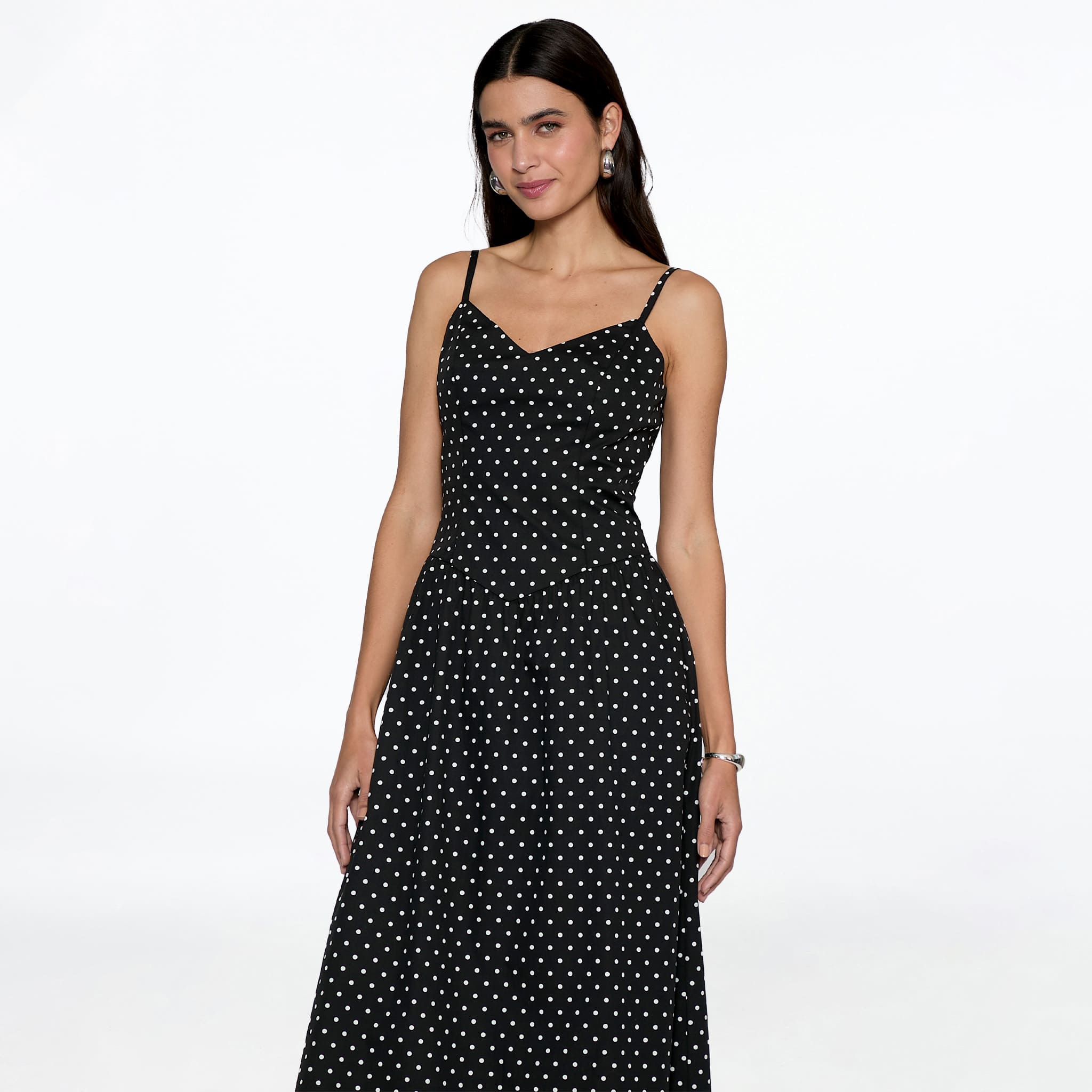 Vestido Negro Lunares