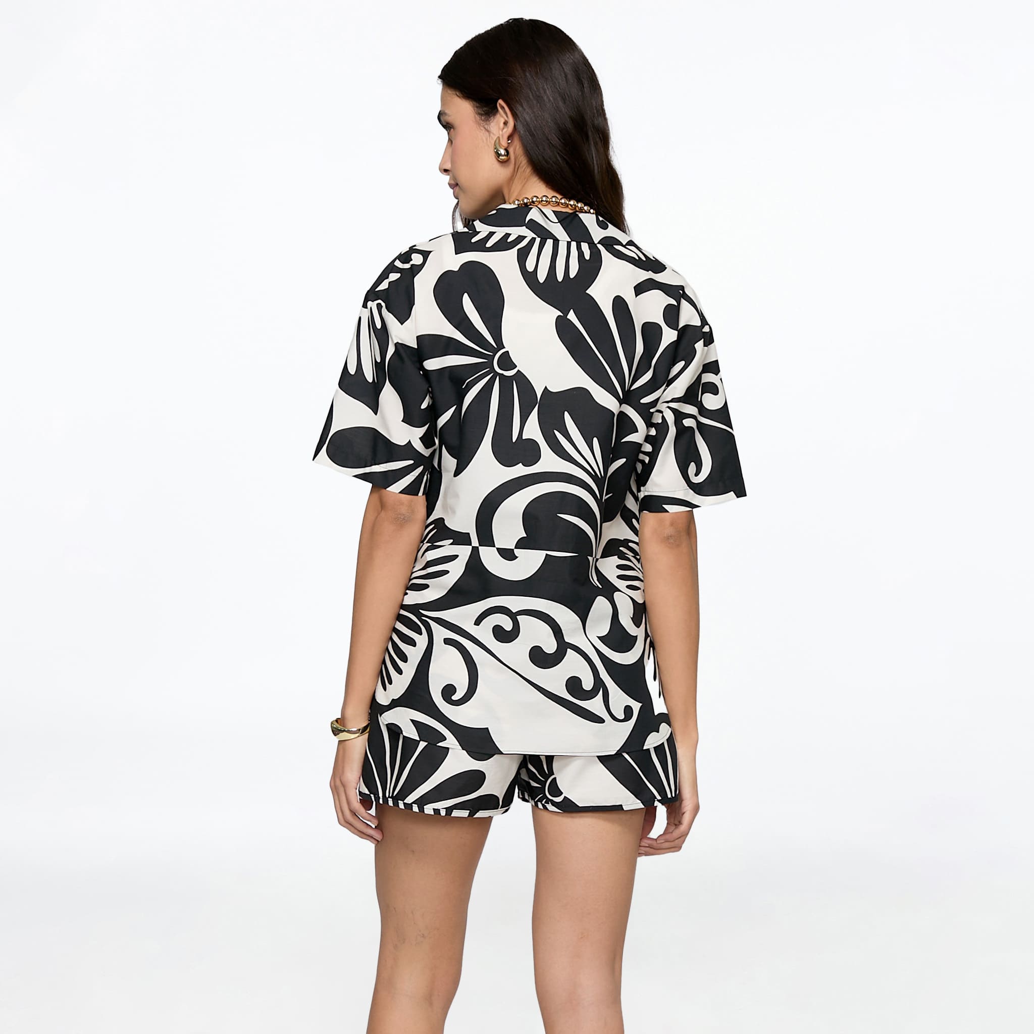 Blusa Estampada Color Negra