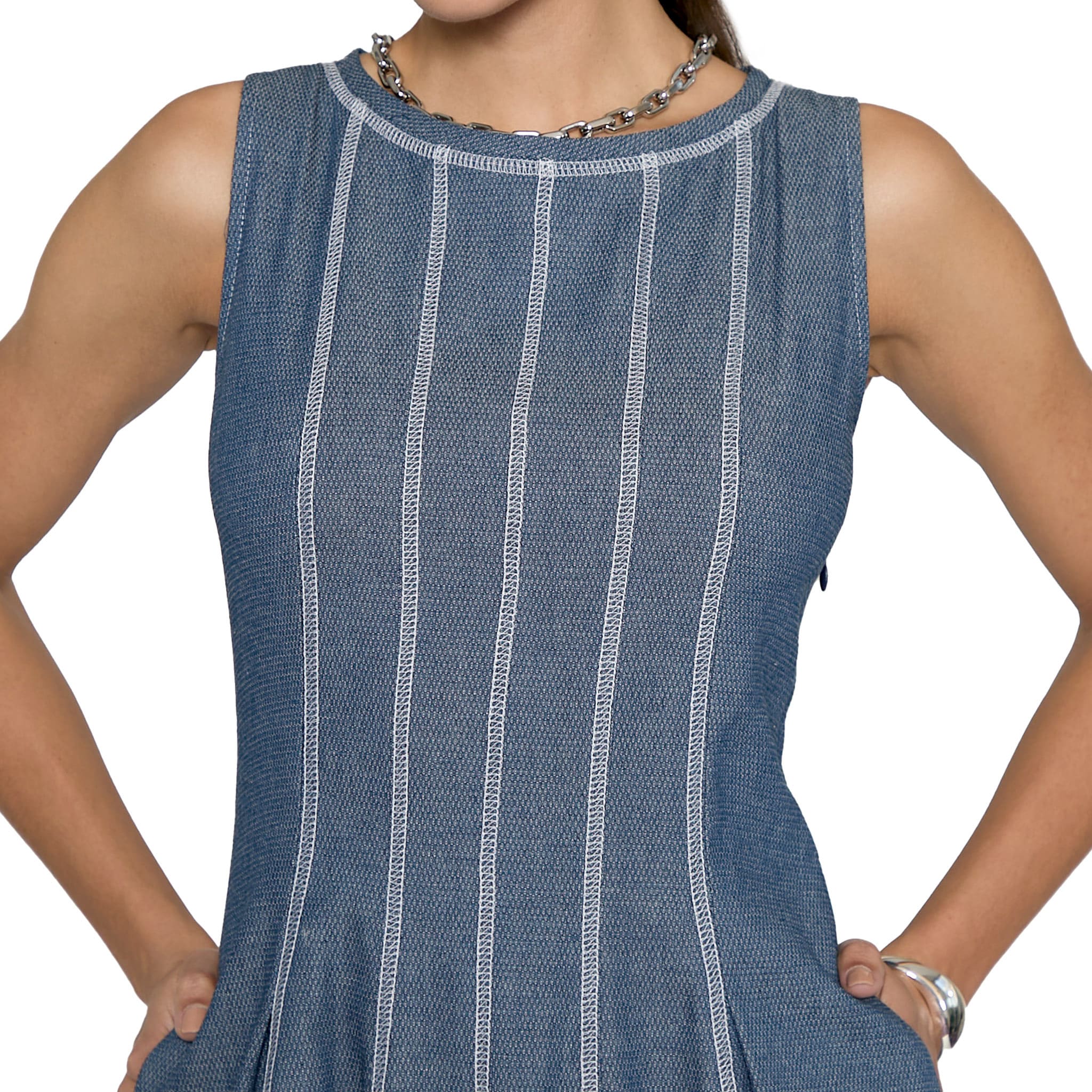 Vestido mezclilla con detalle