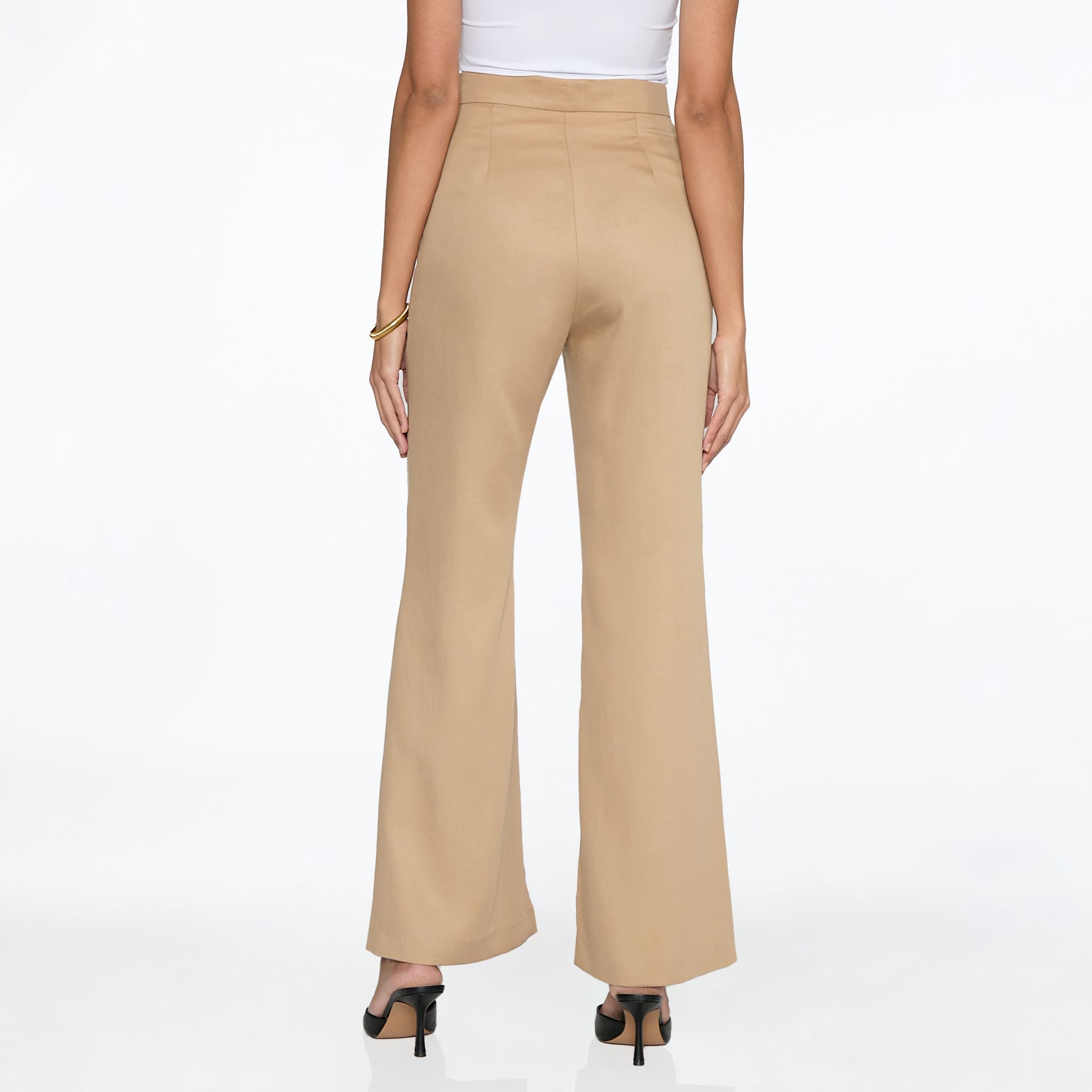 Pantalón Beige Aberturas Ruedo