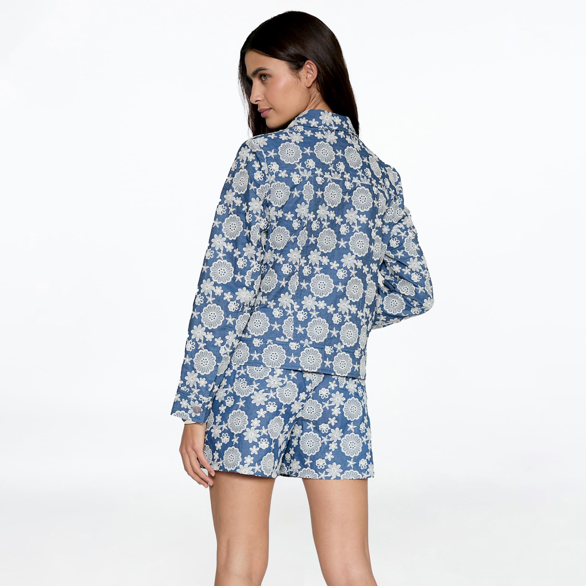 Chamarra Mezclilla Estampado