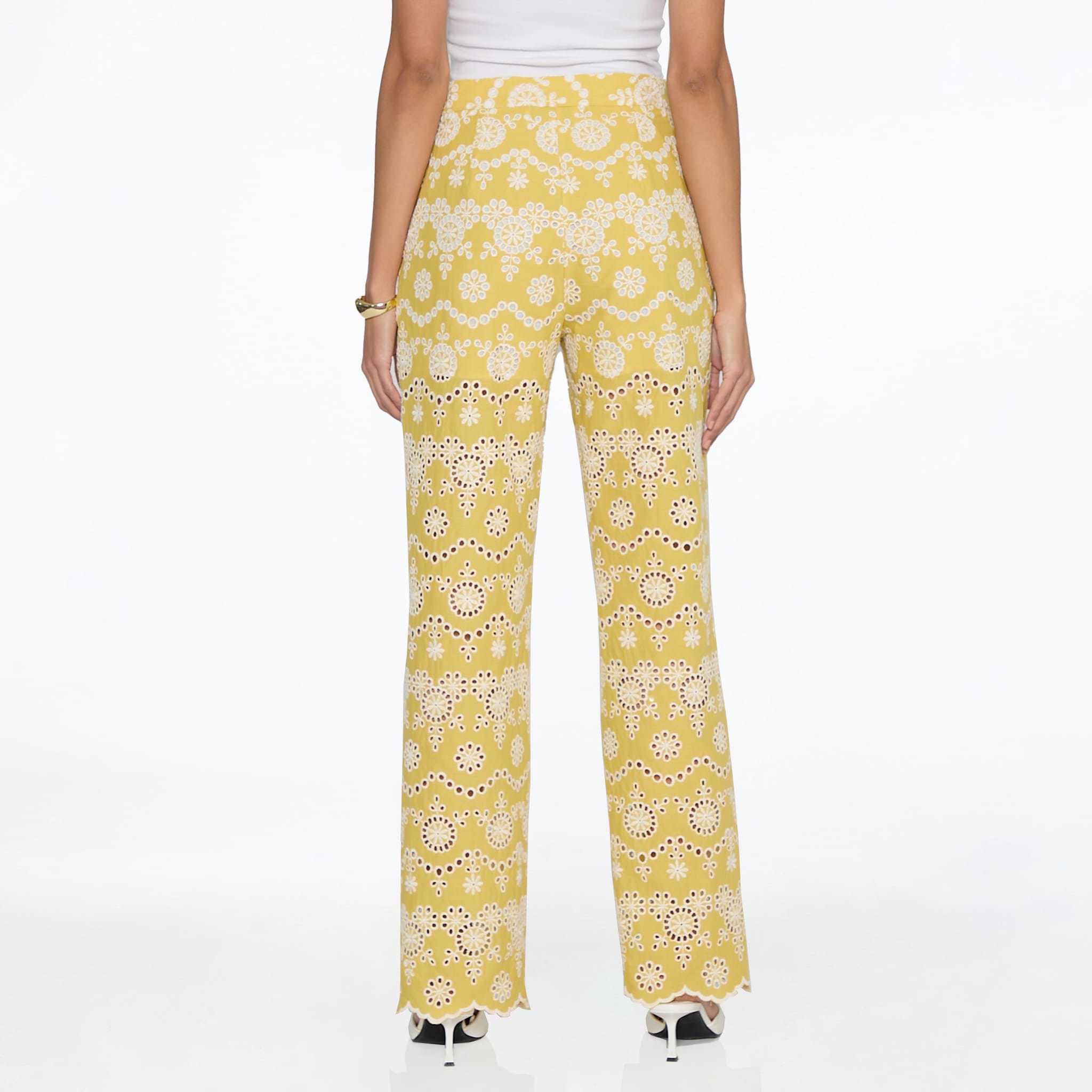 Pantalon con Tira Bordada