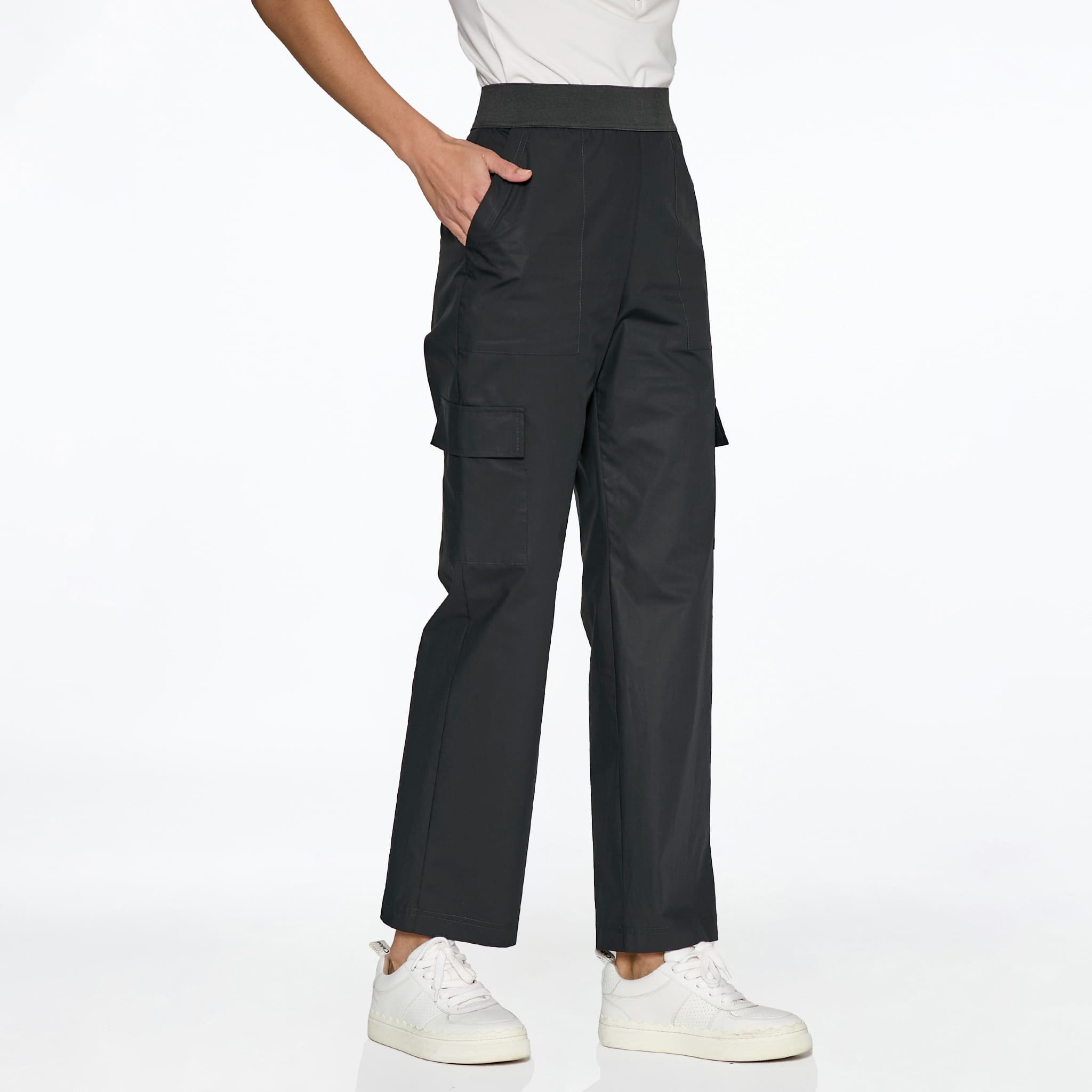 Pantalón Negro Cargo Recto