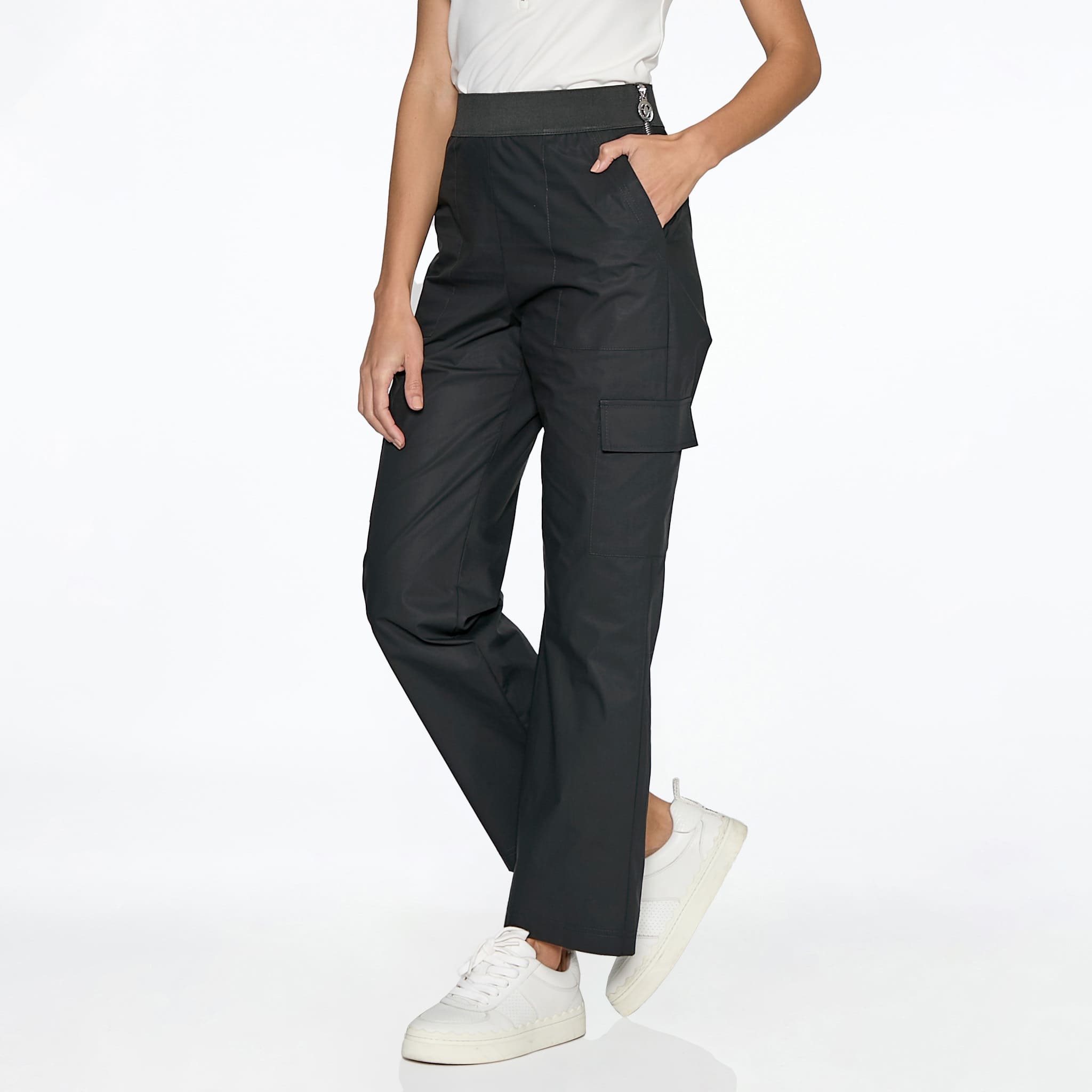 Pantalón Negro Cargo Recto