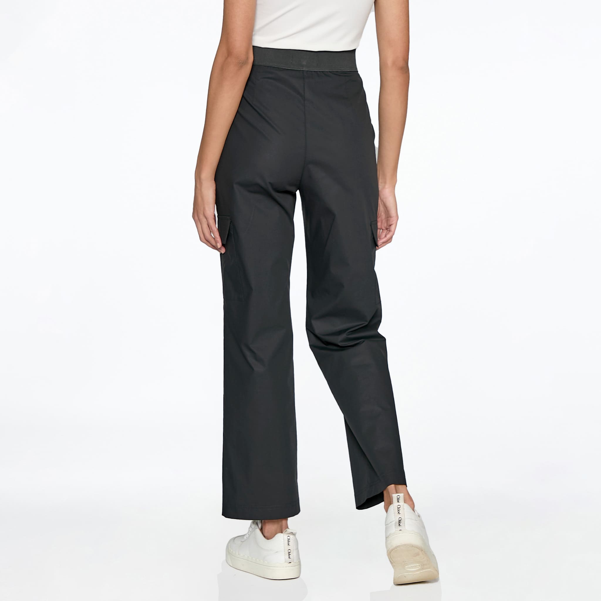 Pantalón Negro Cargo Recto