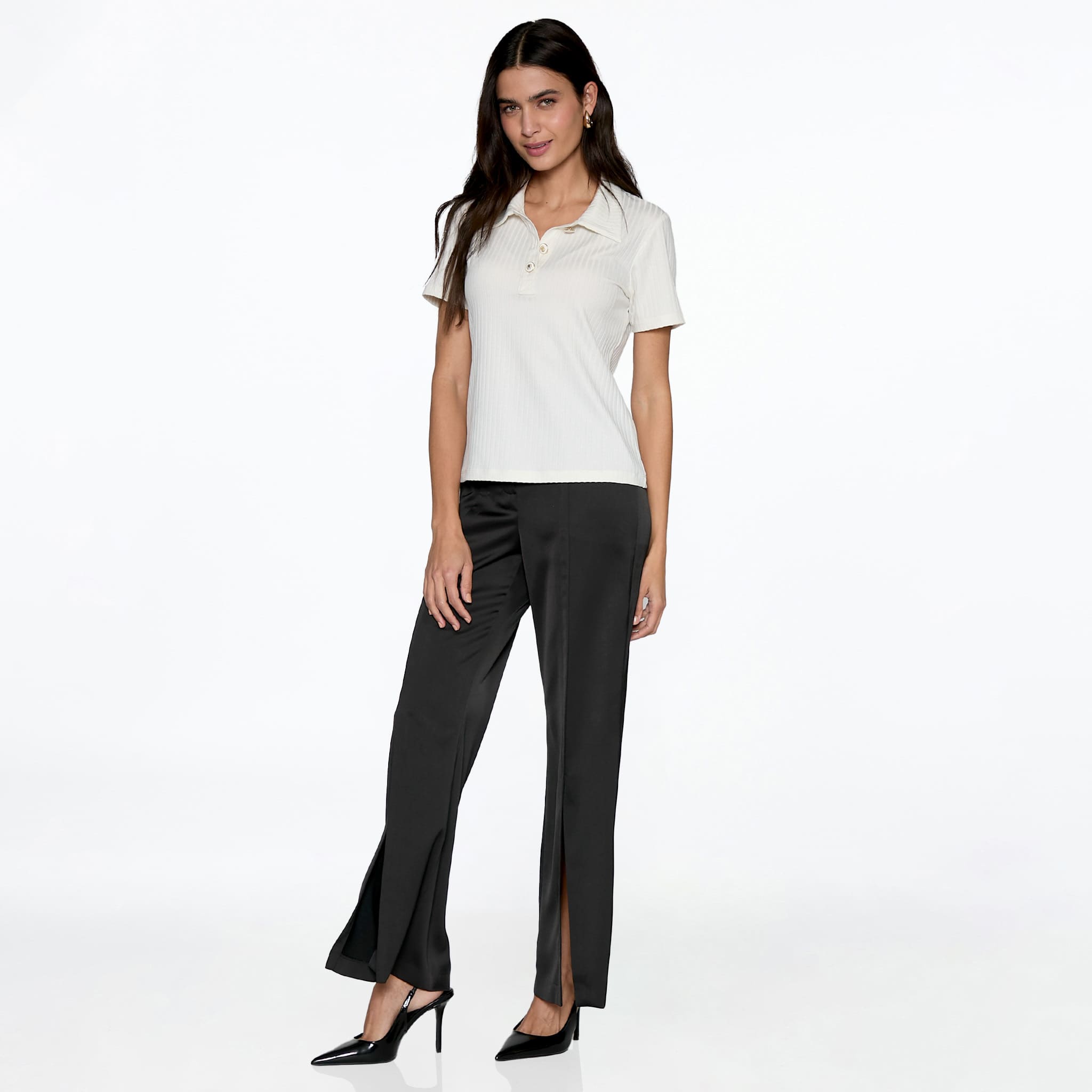 Blusa Hueso Cuello Sport