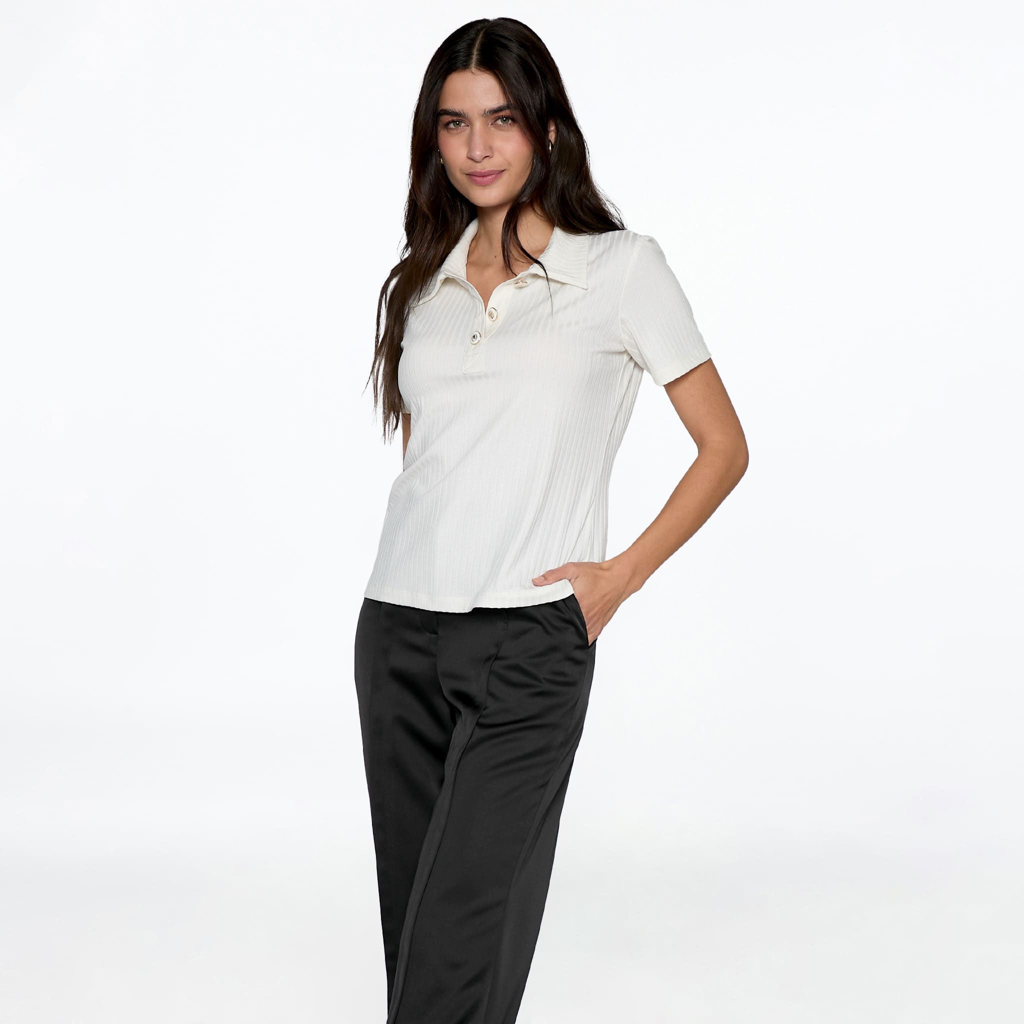 Blusa Hueso Cuello Sport