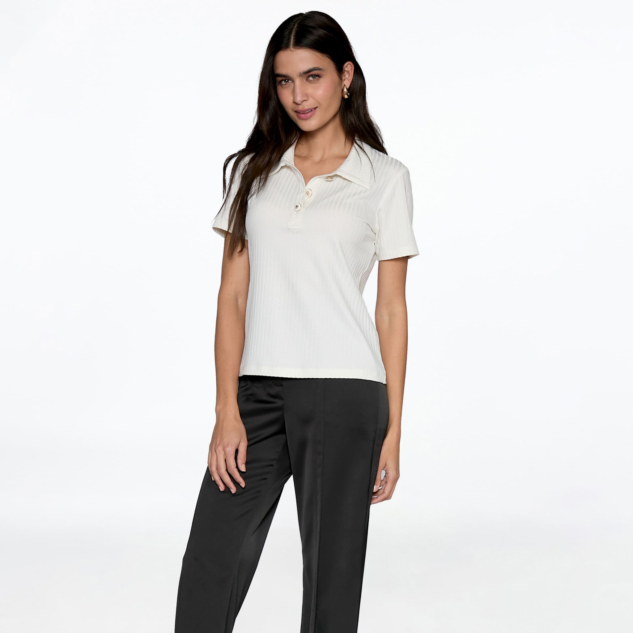 Blusa Hueso Cuello Sport