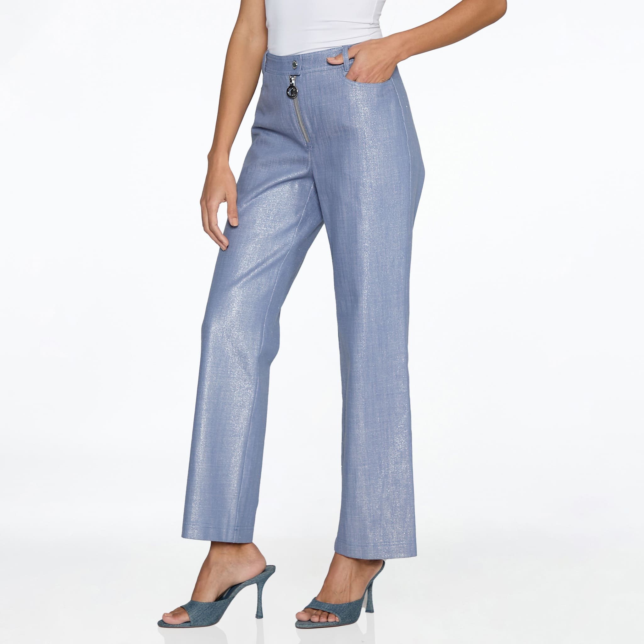 Pantalón Mezclilla Metálica