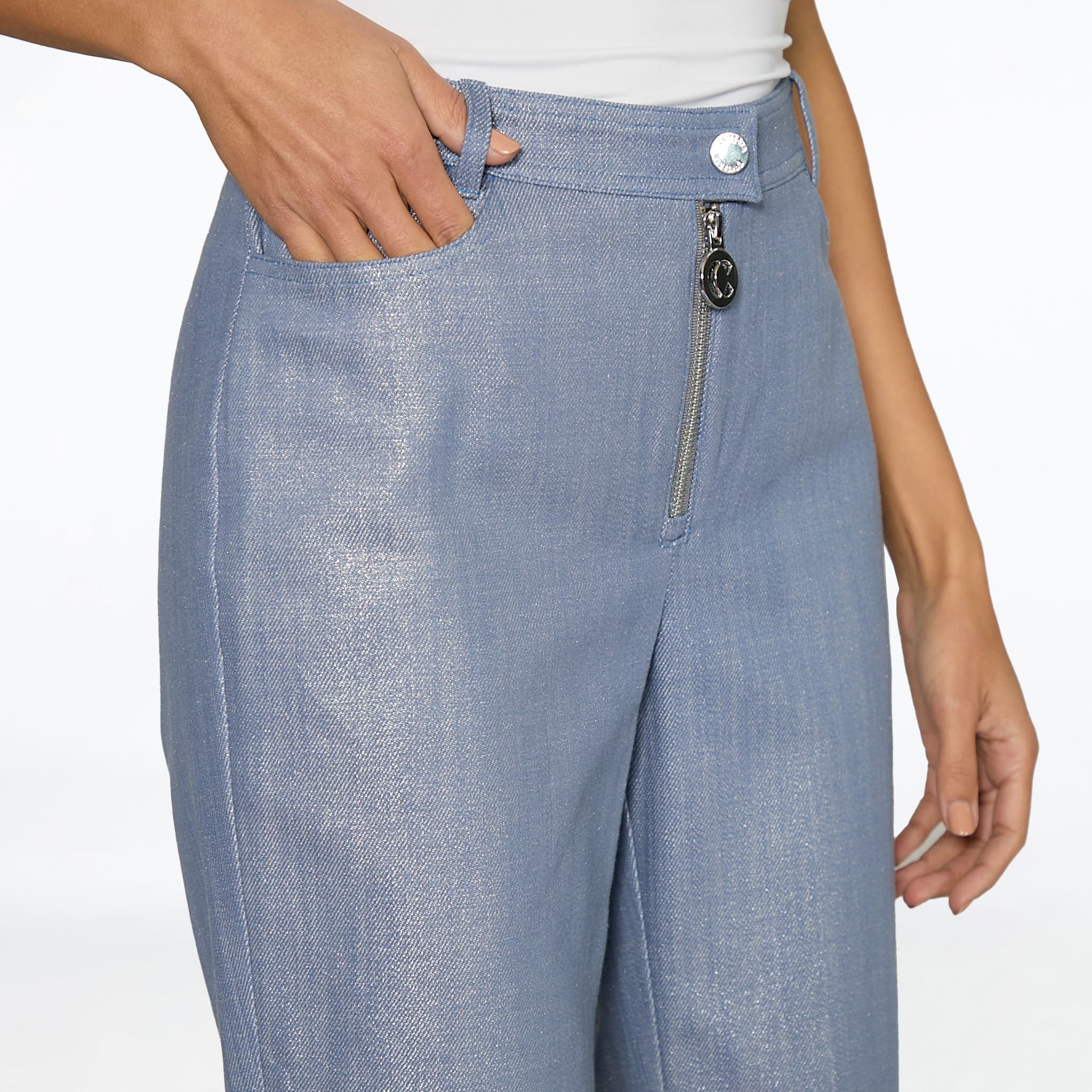 Pantalón Mezclilla Metálica