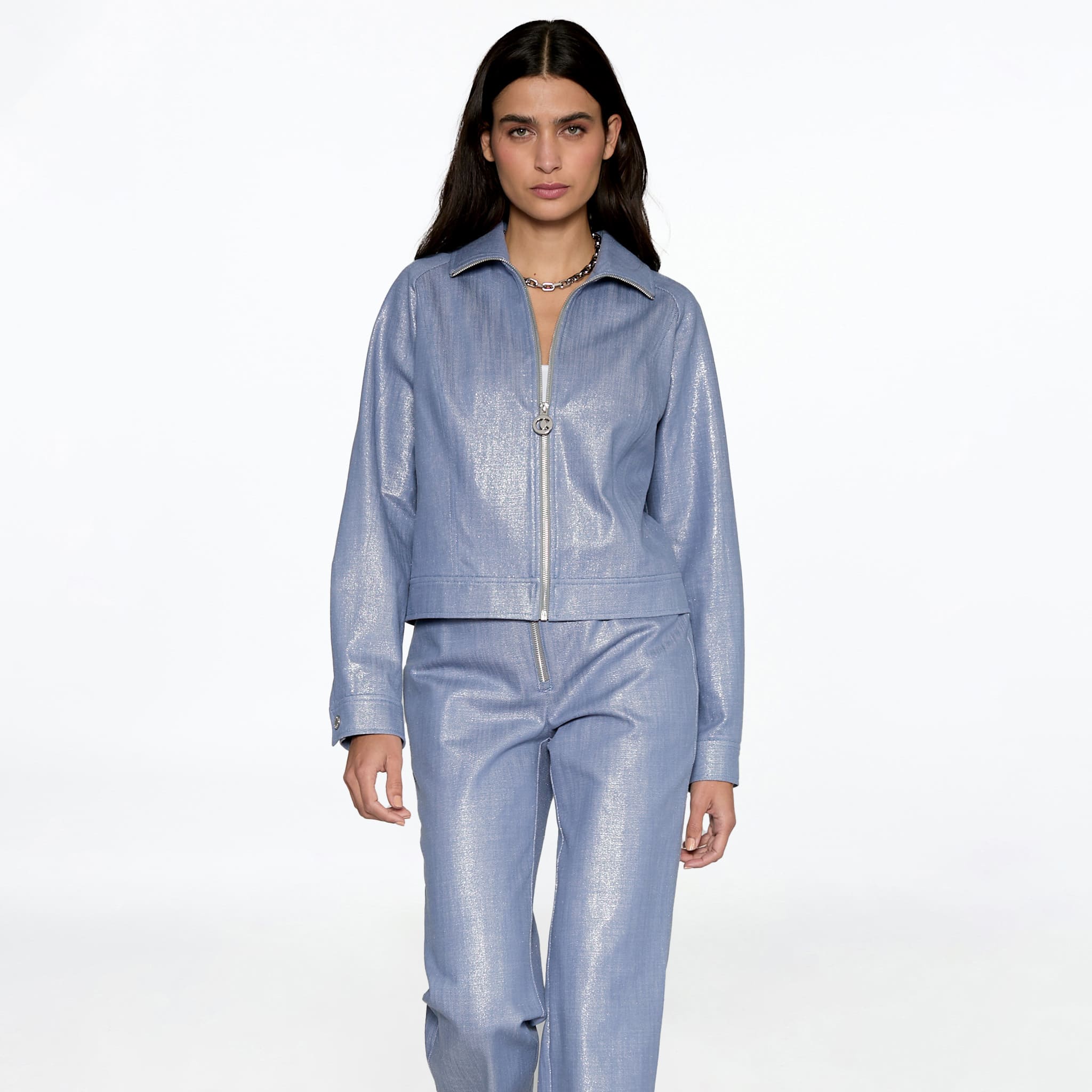 Chamarra Mezclilla Metálica