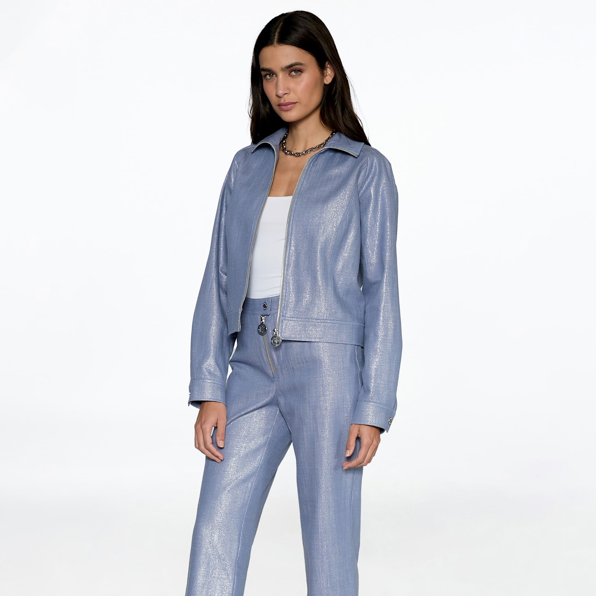 Chamarra Mezclilla Metálica