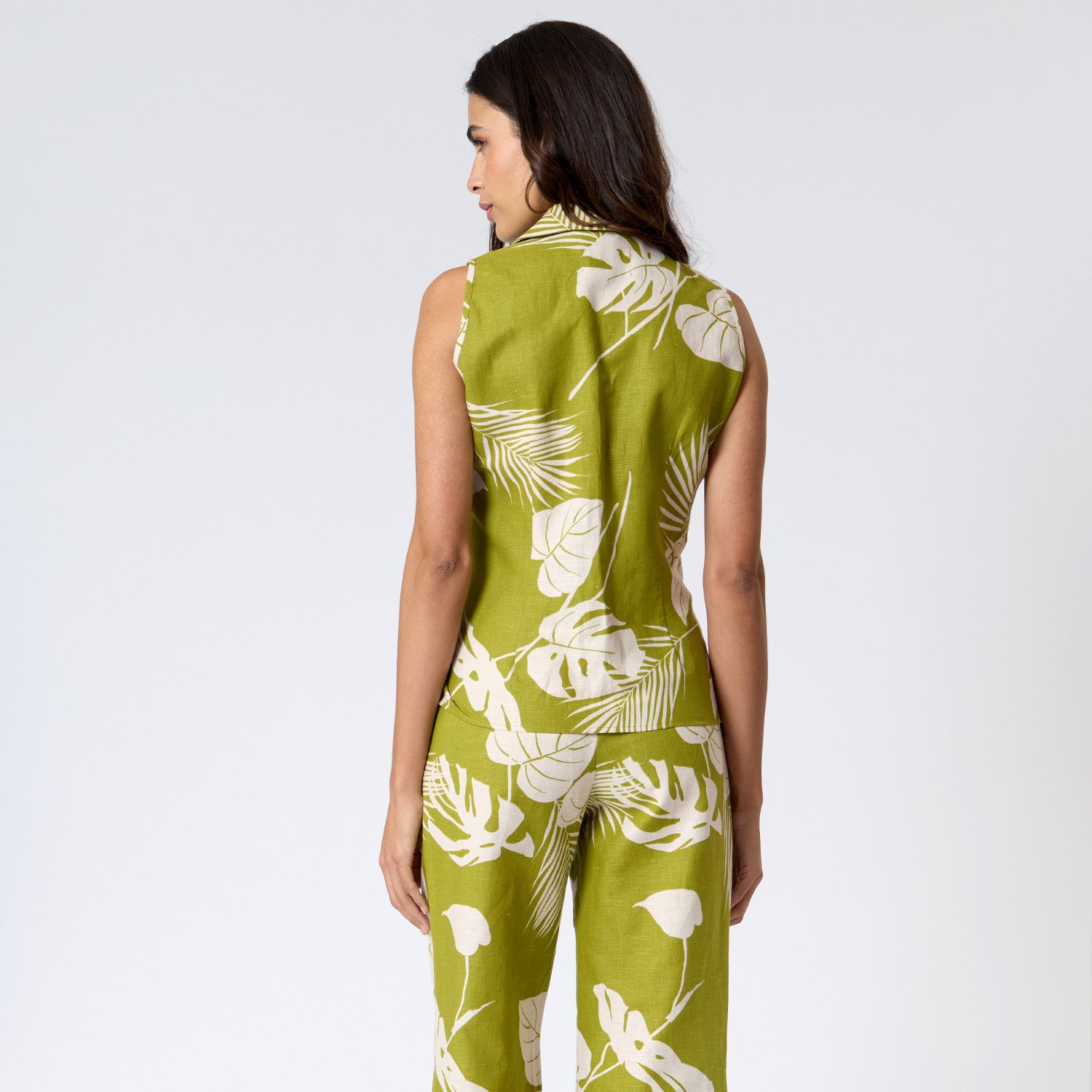 Blusa Verde Estampada