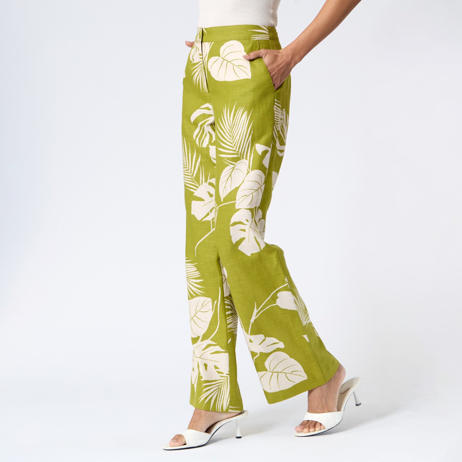Pantalón Verde Estampado