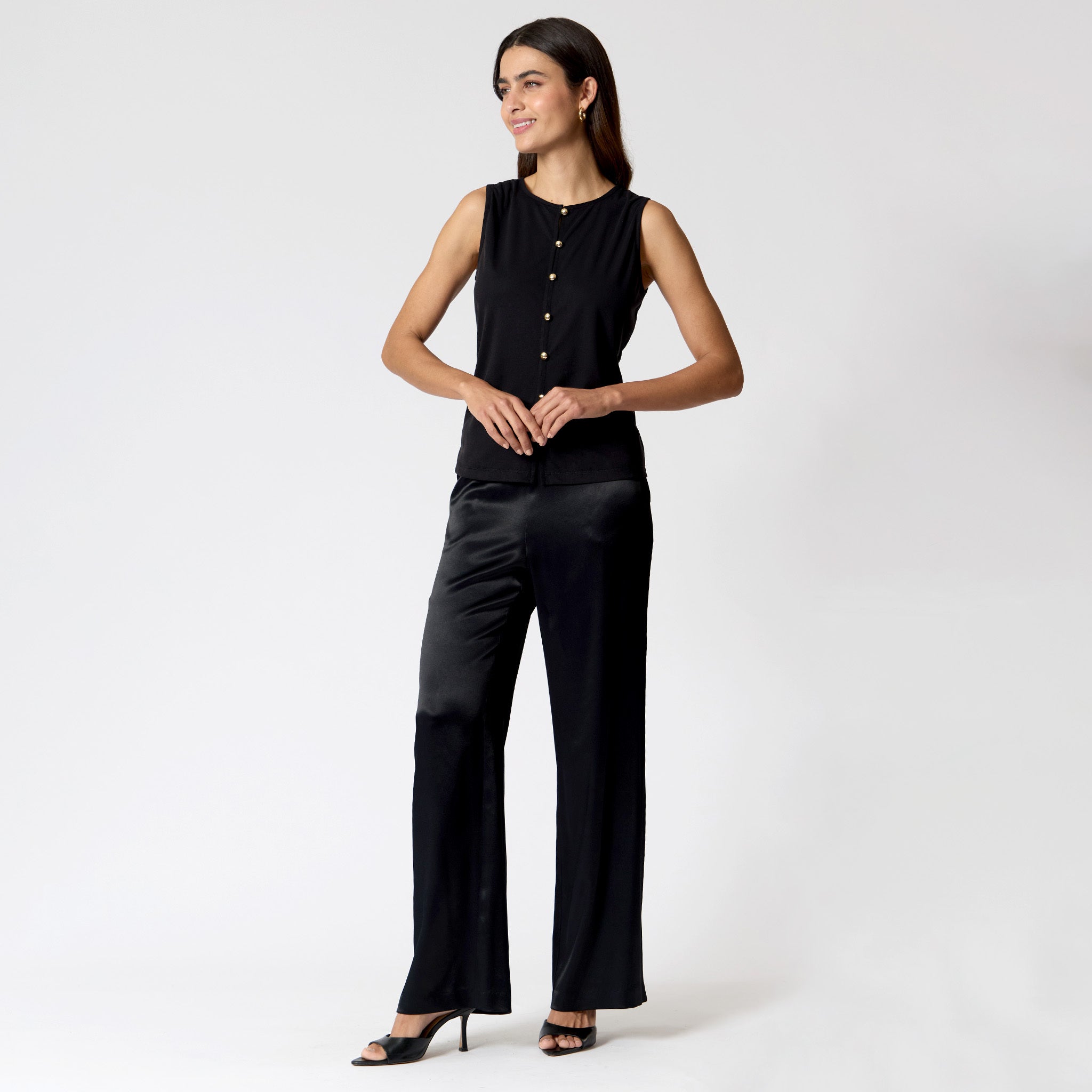 Blusa Negra con Botones