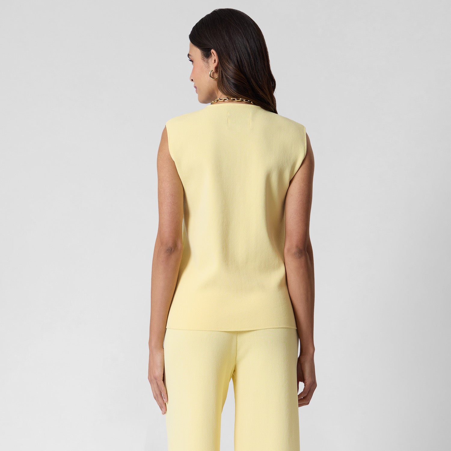 Chaleco de Punto Amarillo