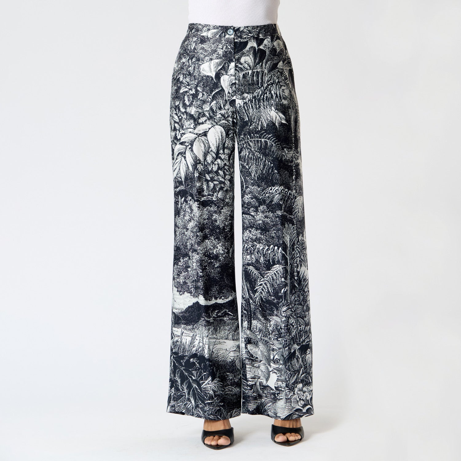 Pantalón Negro estampado