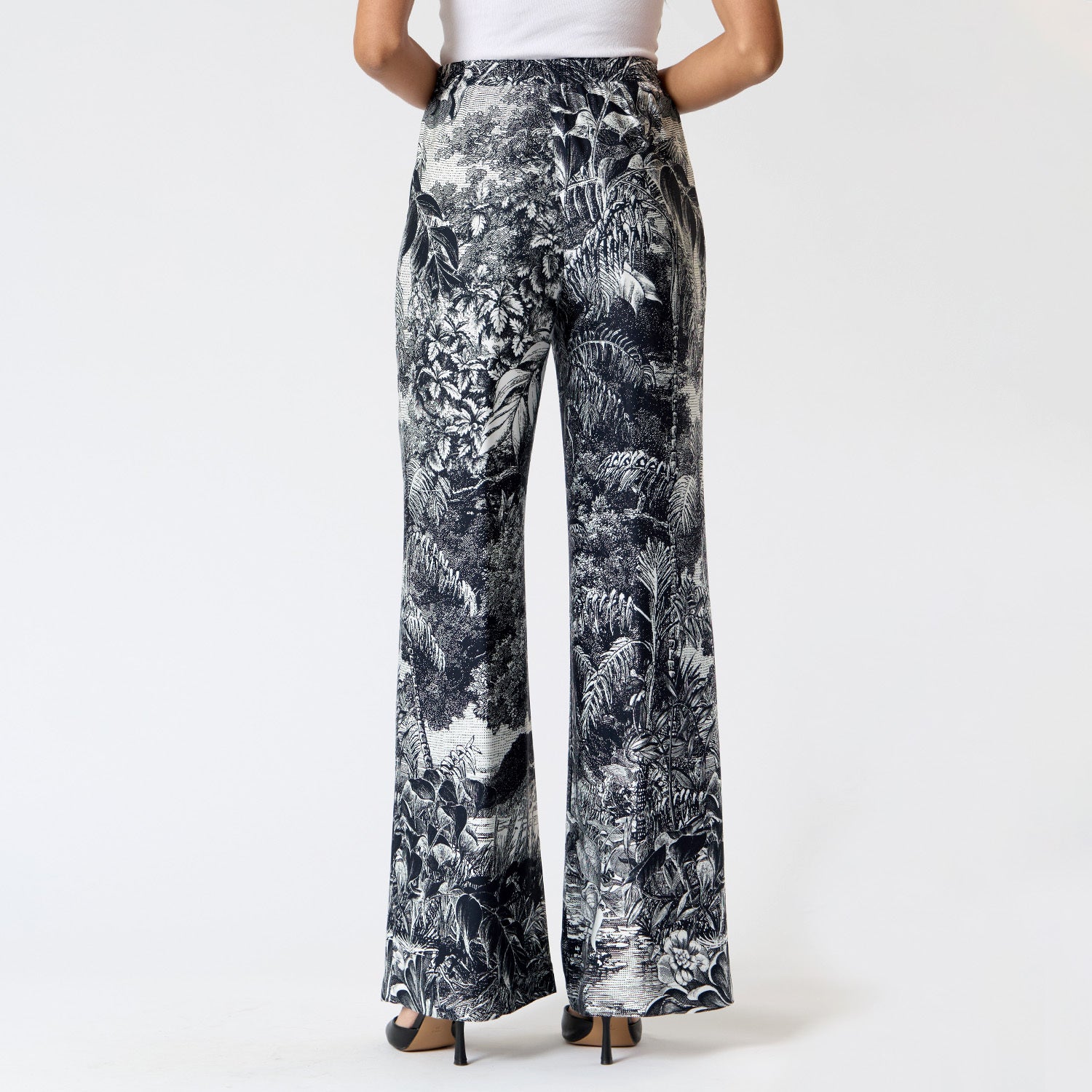 Pantalón Negro estampado