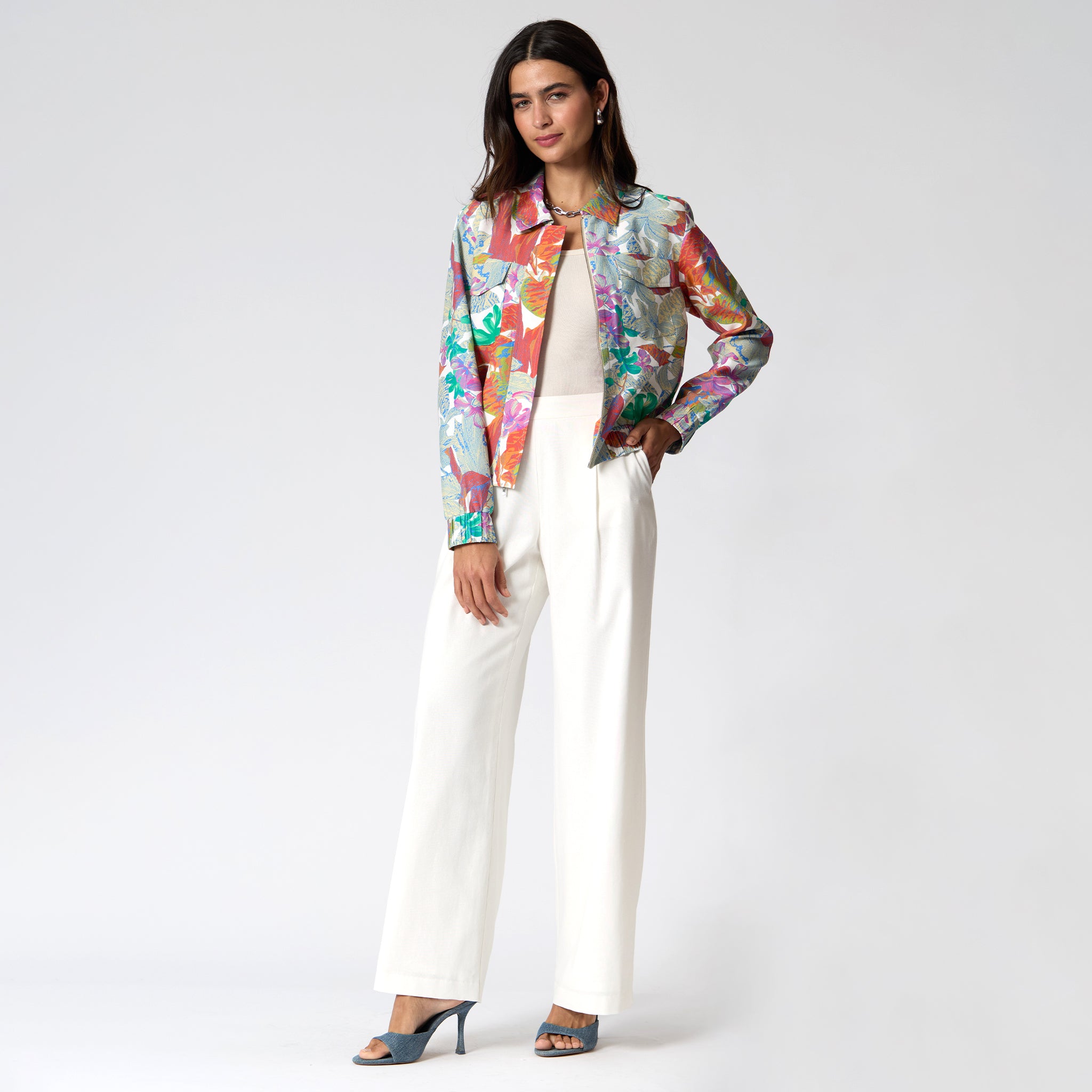 Pantalón Blanco Liso