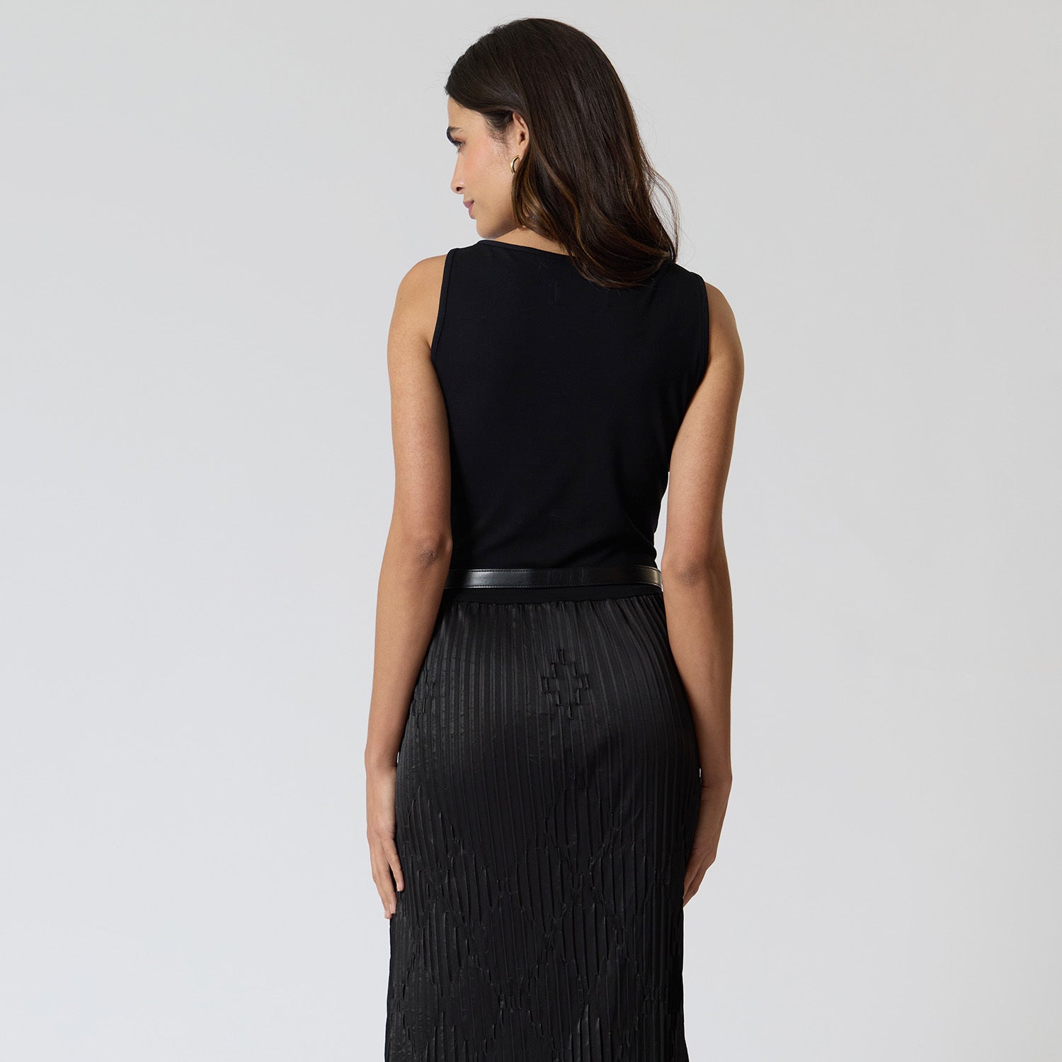 Vestido Negro Combinado