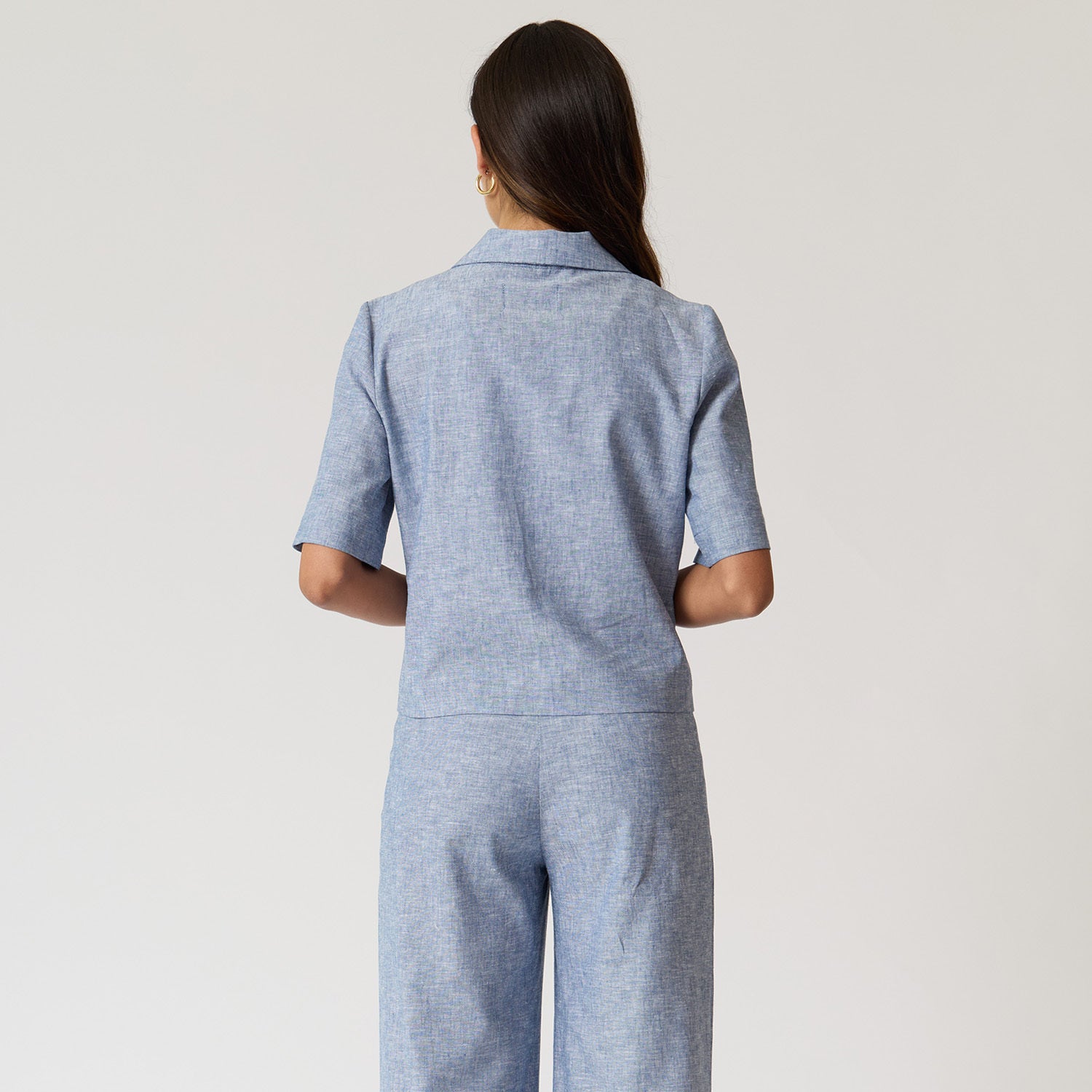 Camisa Jaspeada Azul
