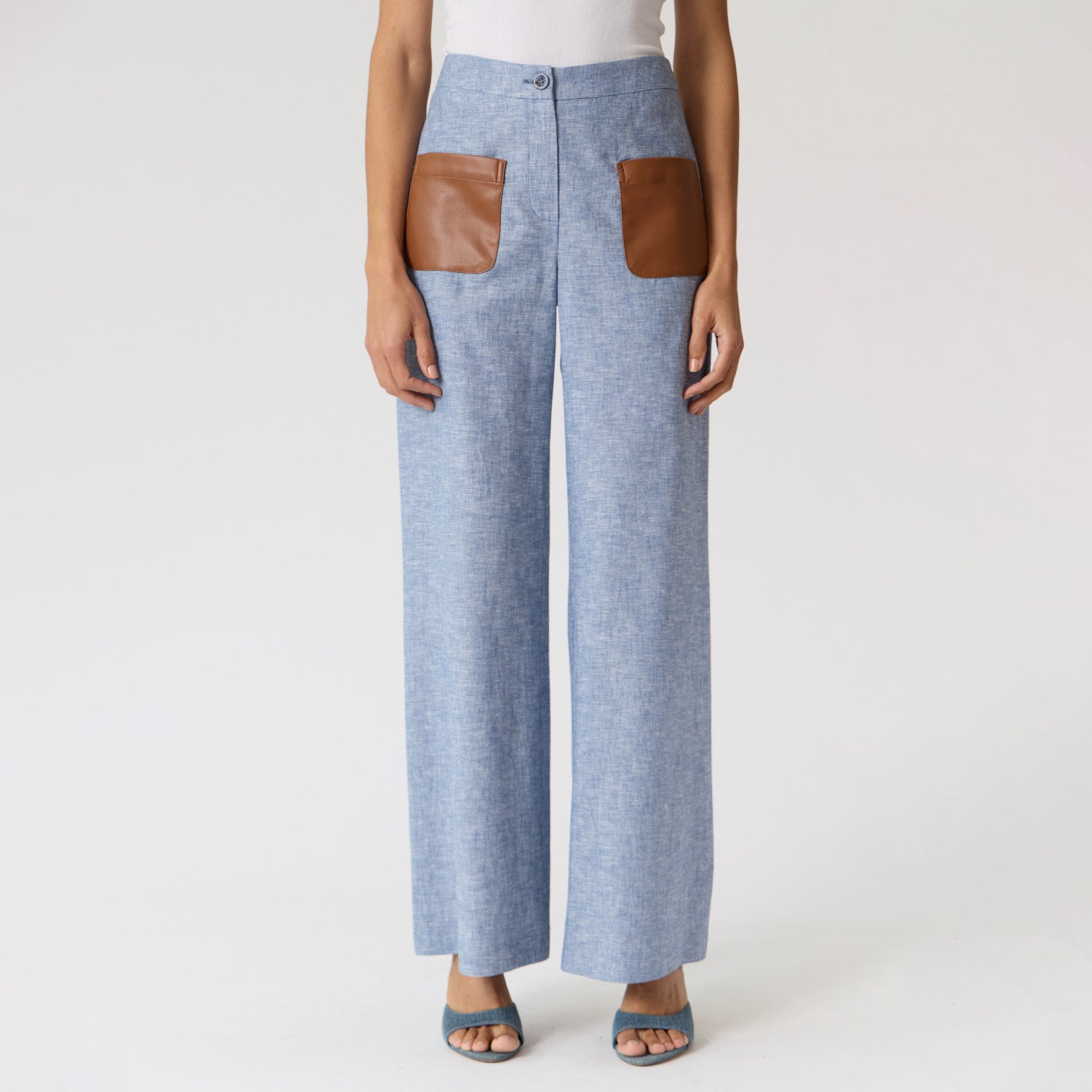 Pantalón Jaspeado Azul