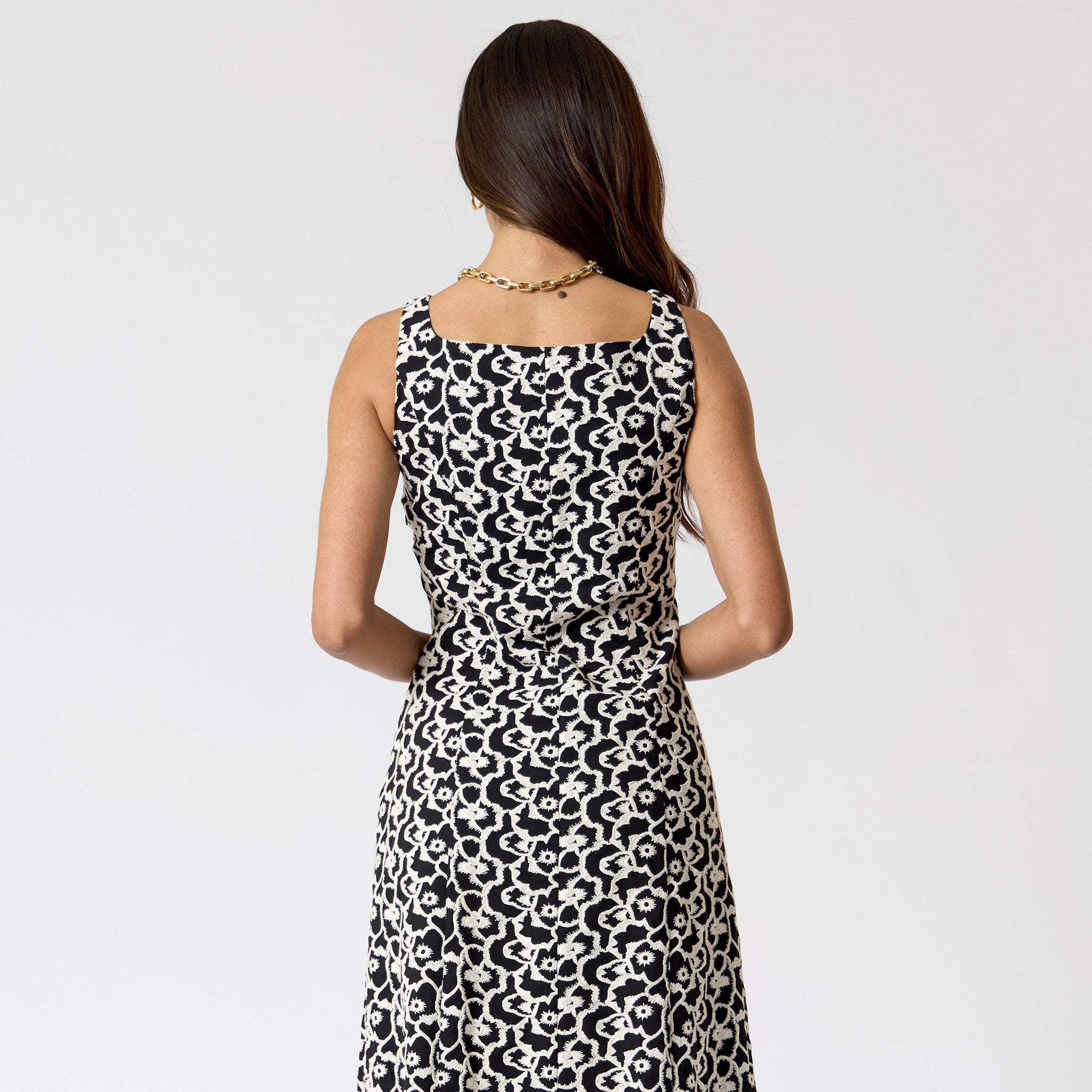 Vestido Negro Brocado