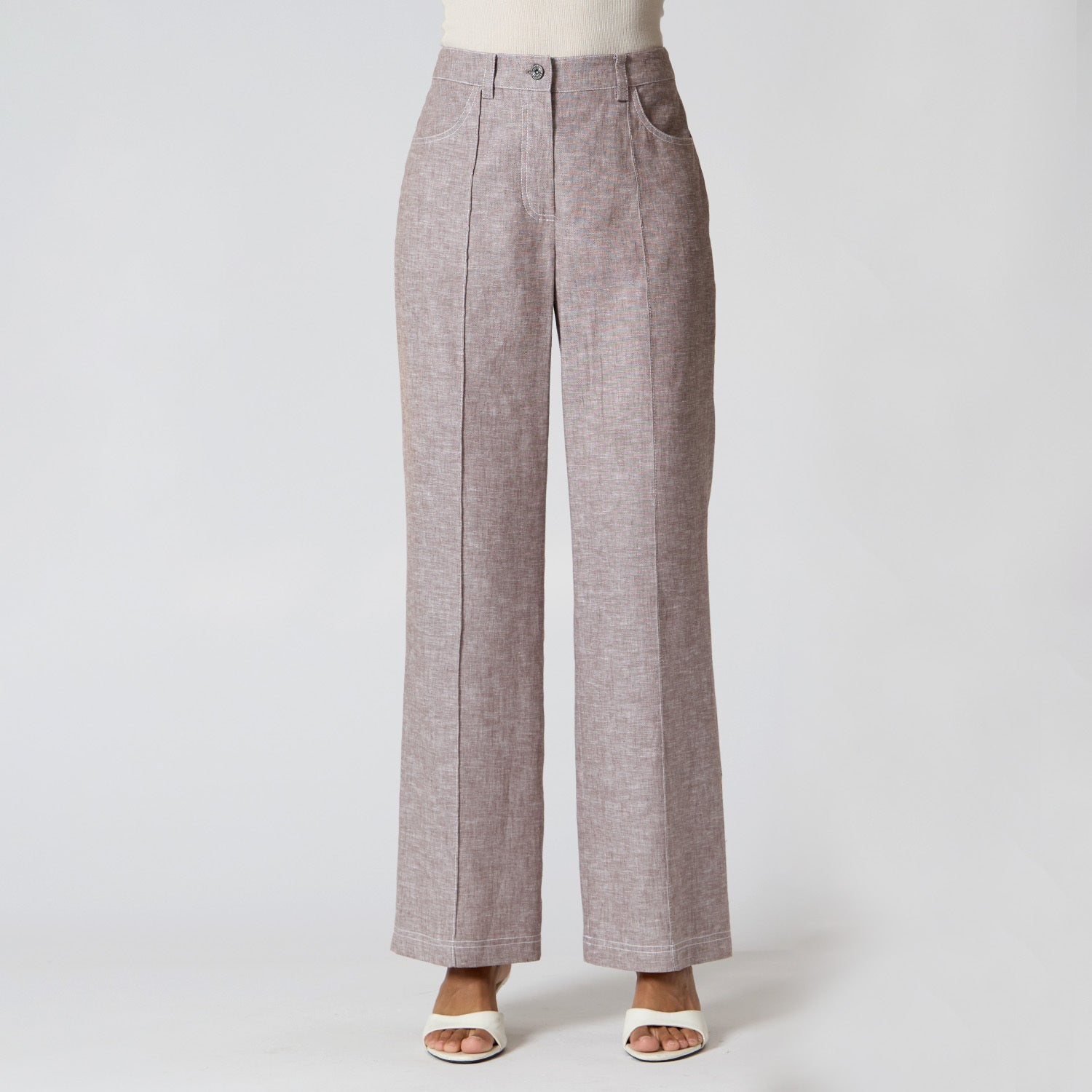 Pantalón Melange Café