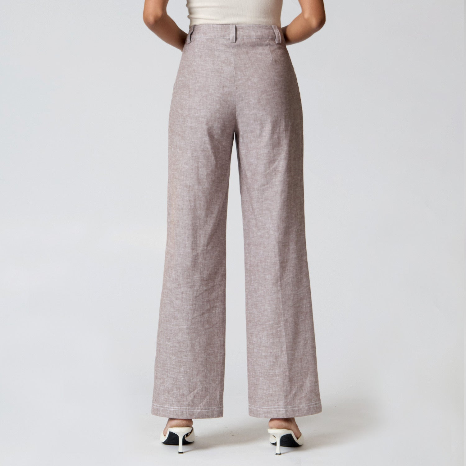 Pantalón Melange Café