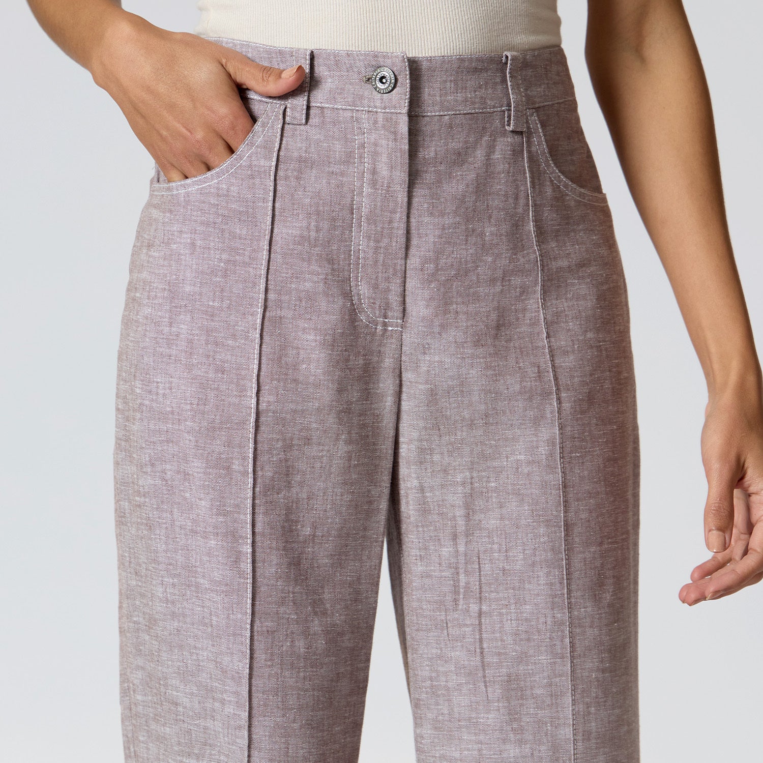 Pantalón Melange Café