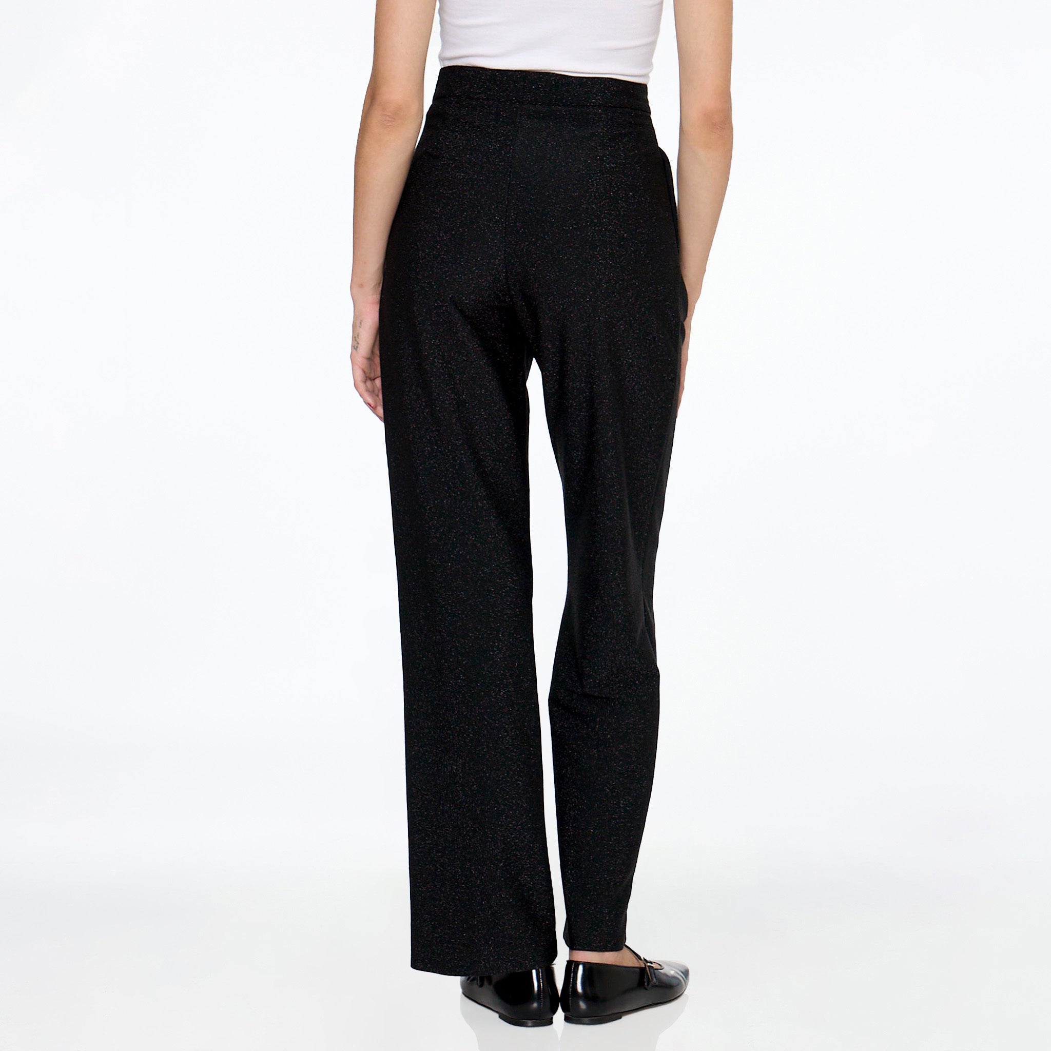Pantalón negro con tablón al frente