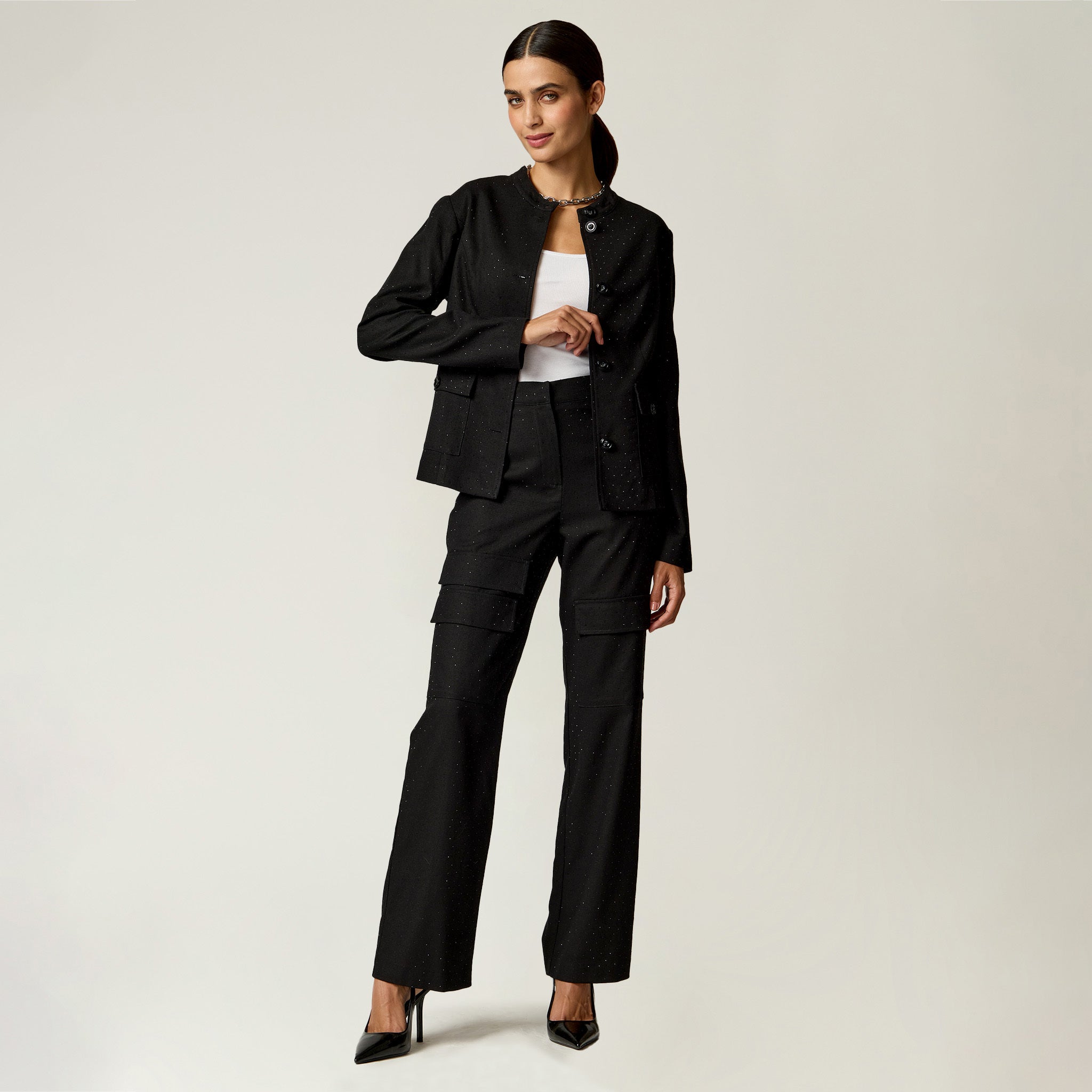 Pantalón Negro Transfer
