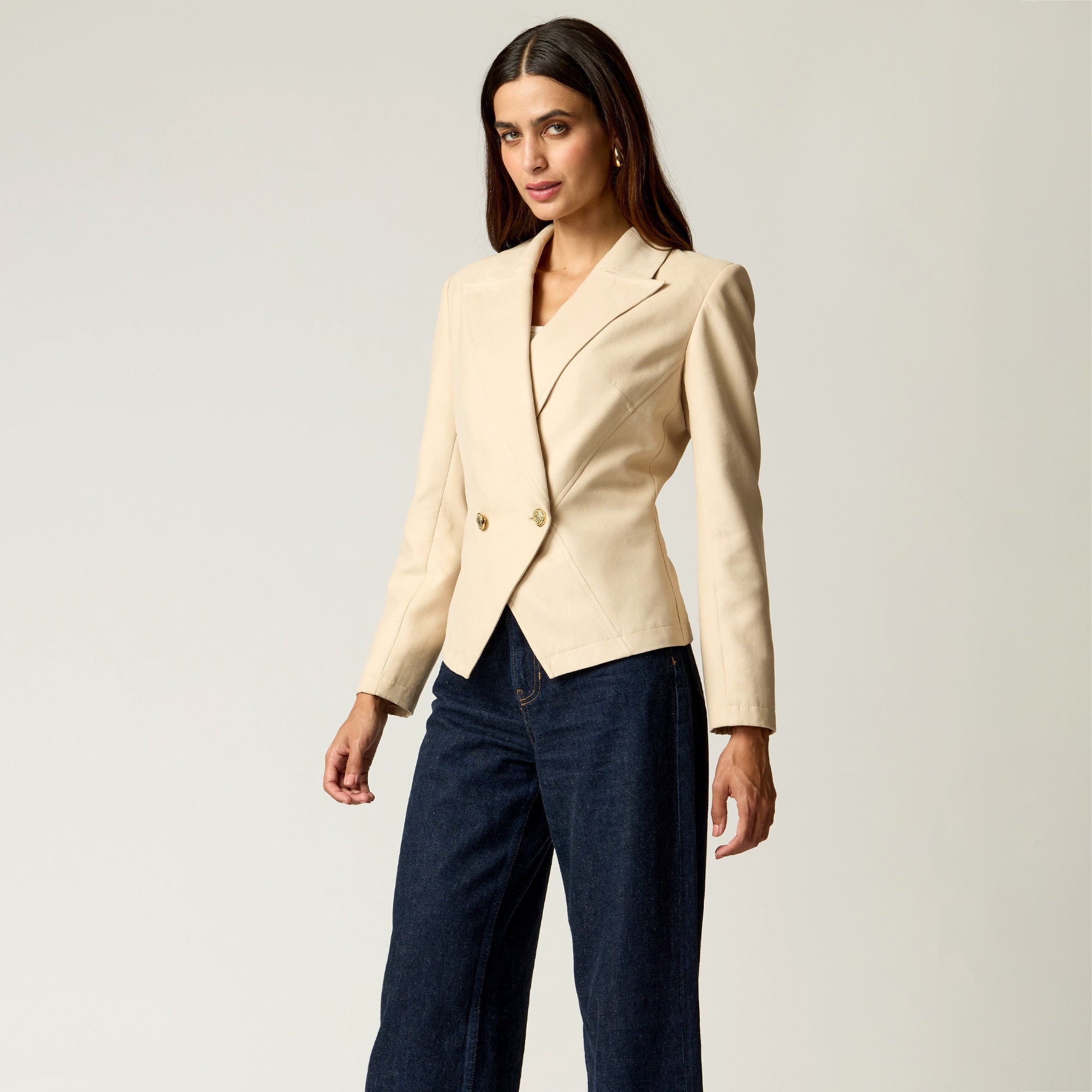 Saco Beige Gamuza para mujer