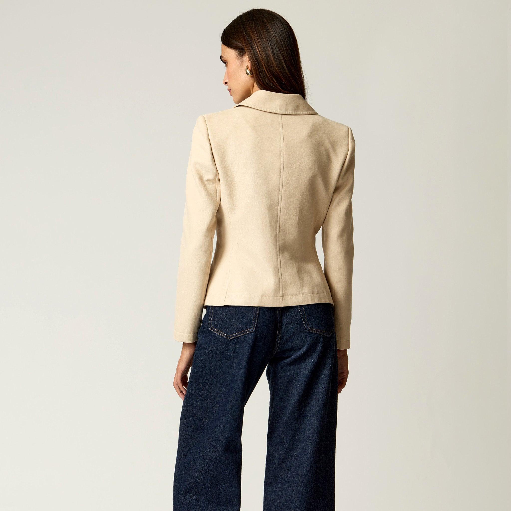 Saco Beige Gamuza para mujer