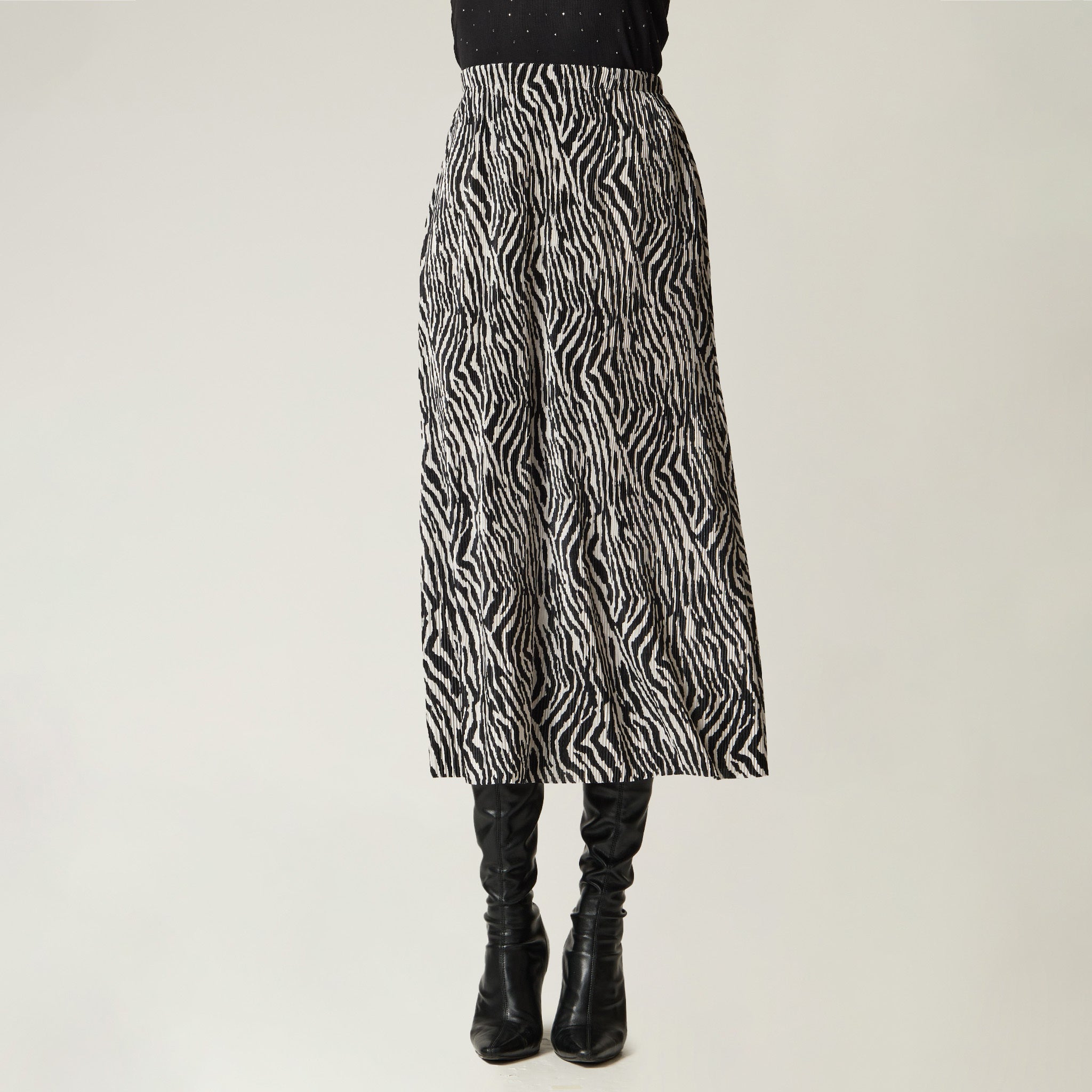Falda Cebra Midi