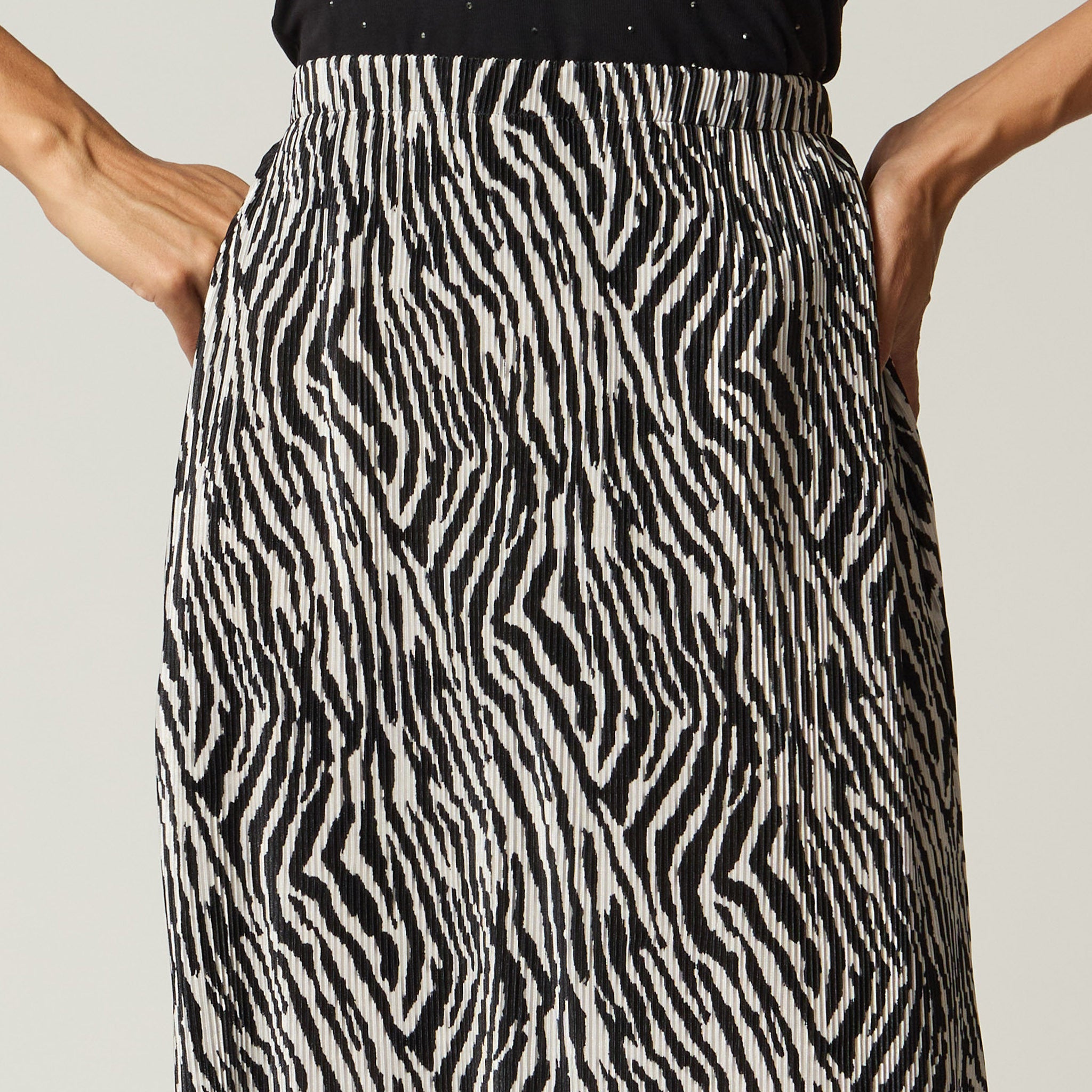 Falda Cebra Midi