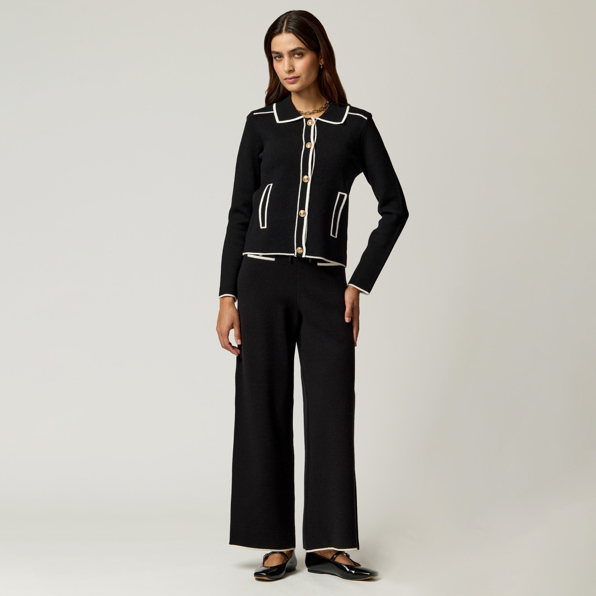 Suéter Negro de Punto