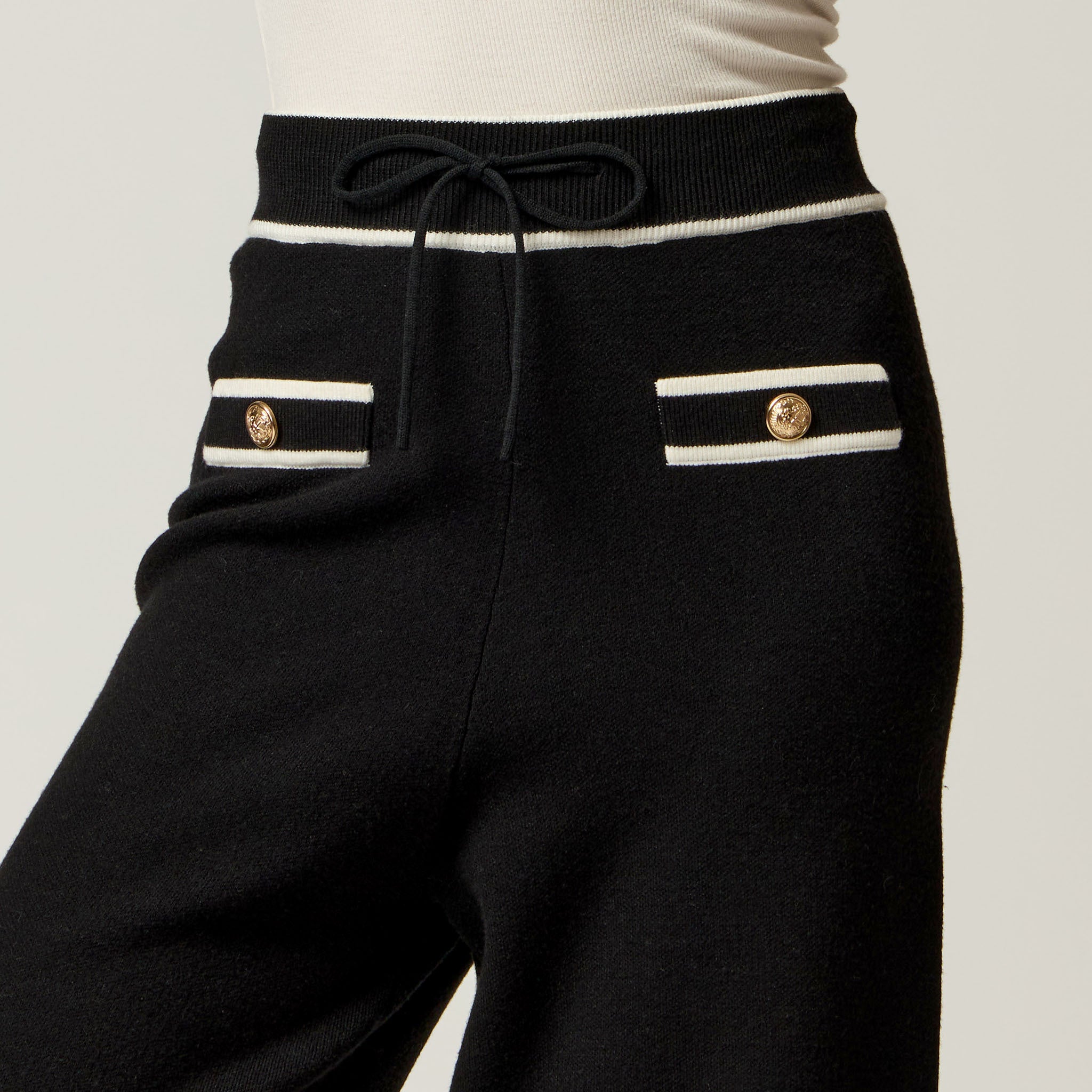 Pantalón Negro de Punto