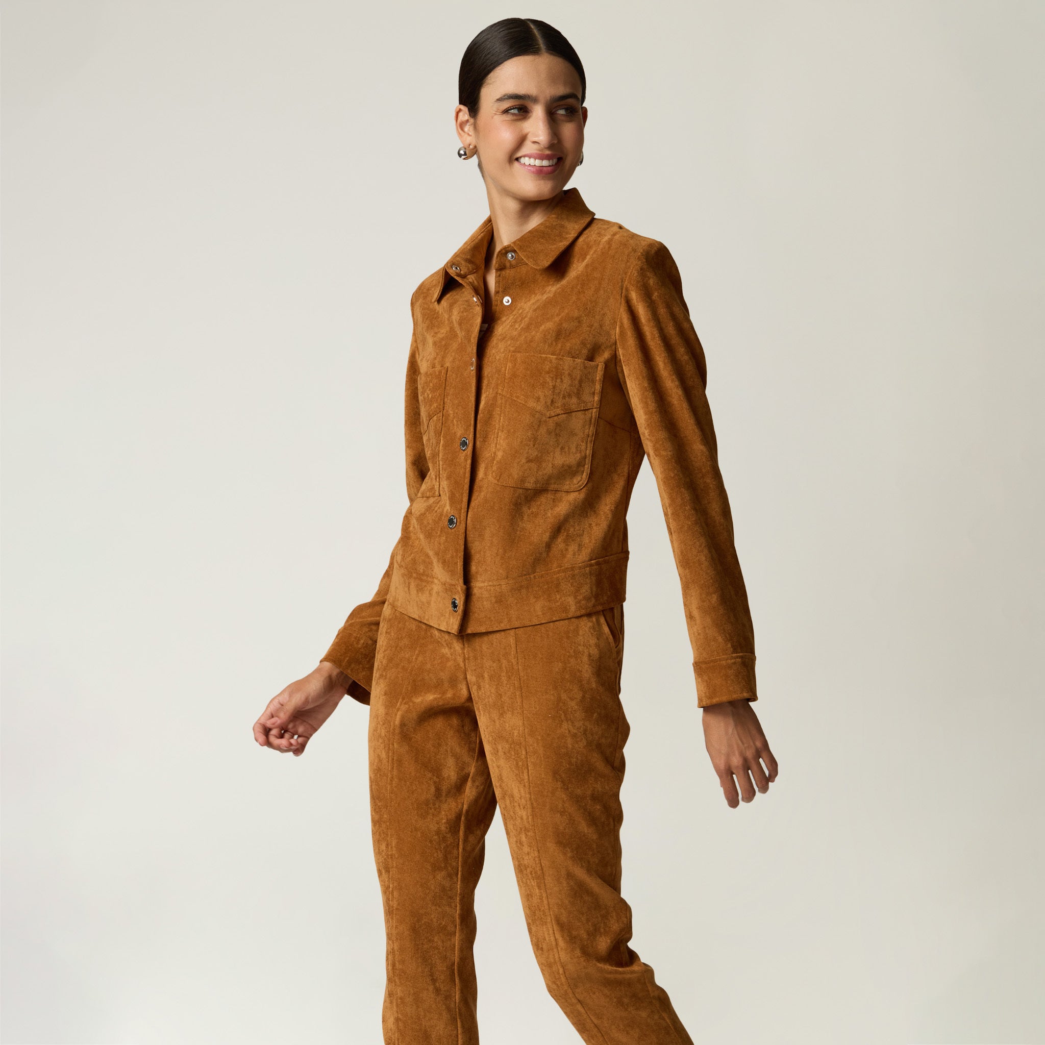 Chamarra Camel Gamuza