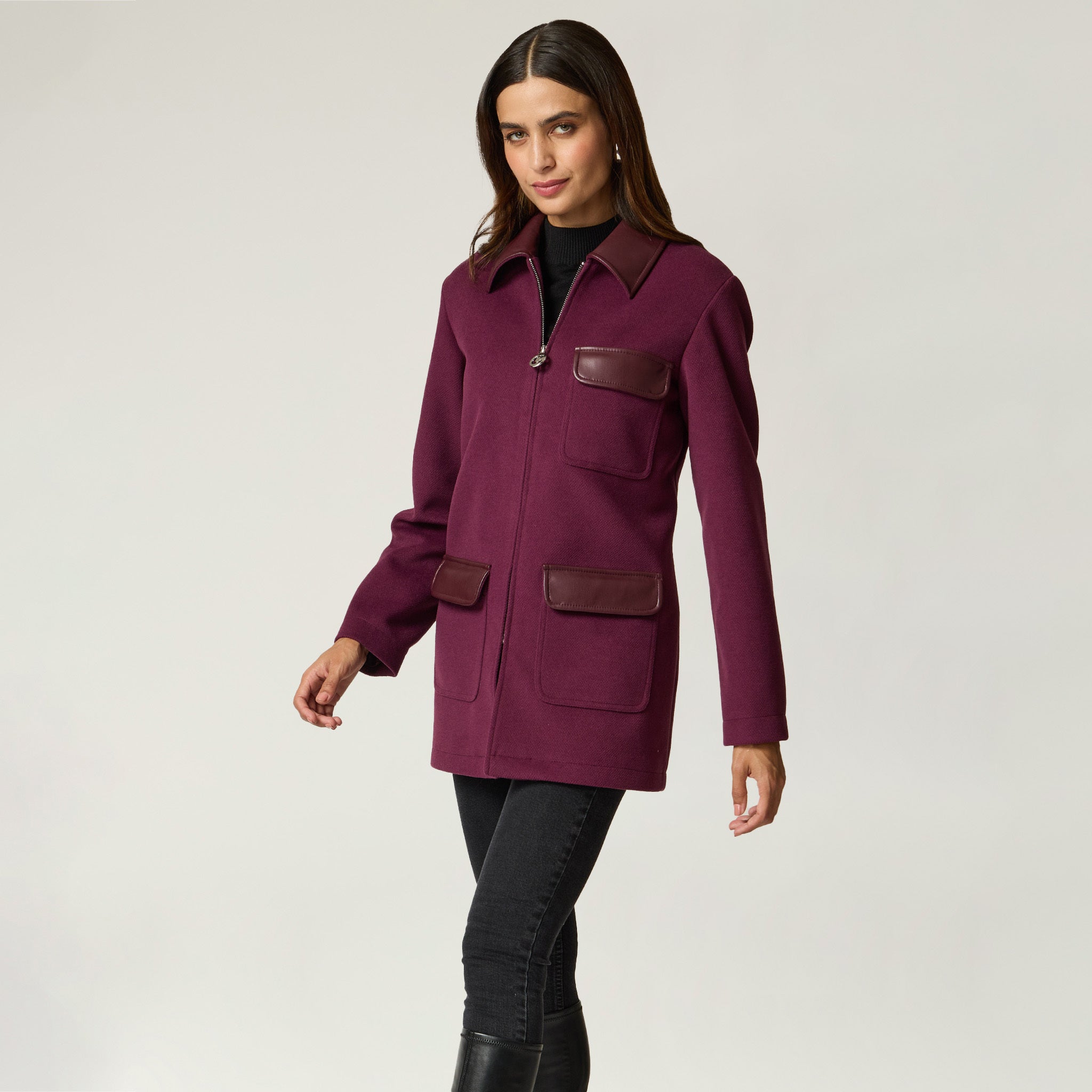 Abrigo Vino Liso