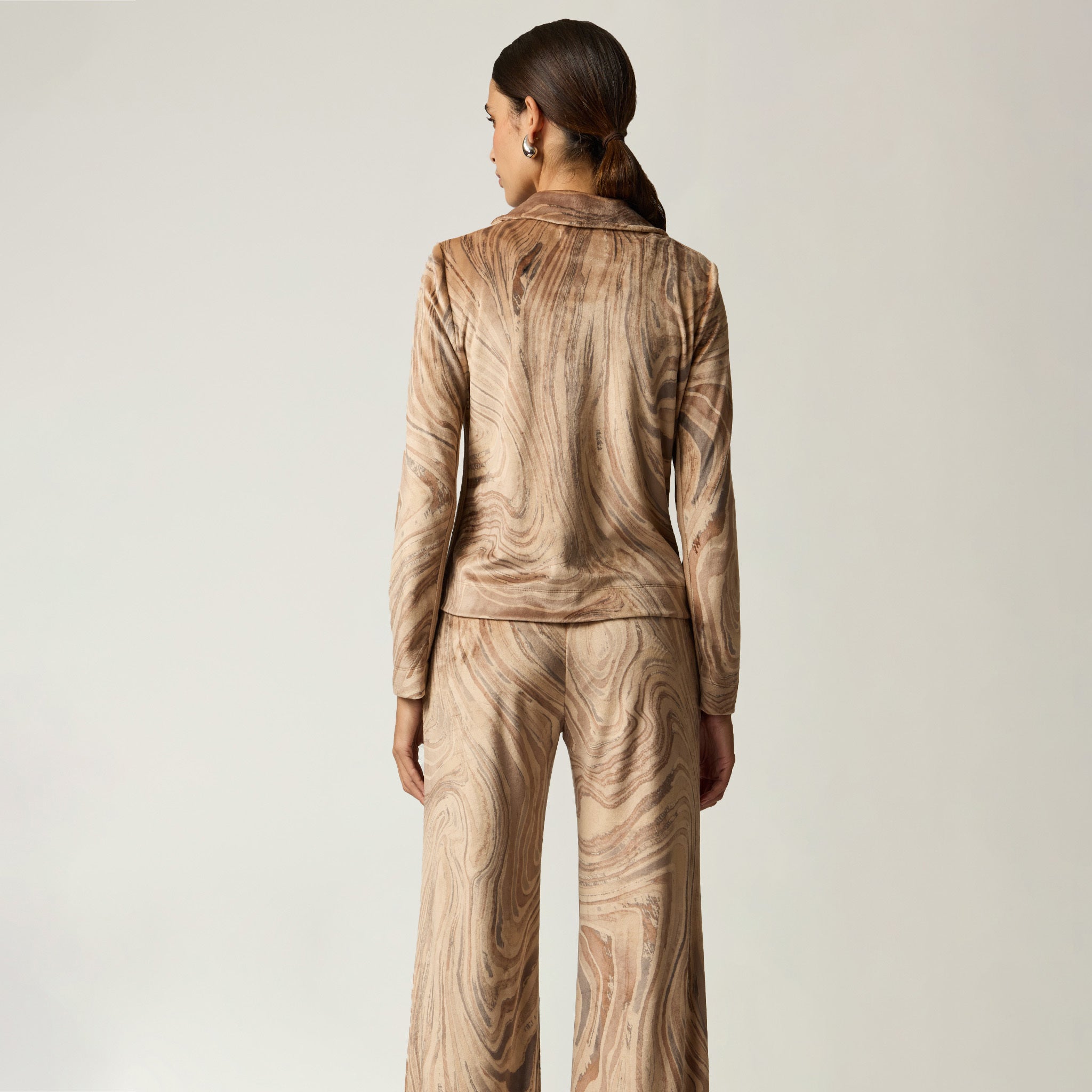 Chamarra Terciopelo Beige