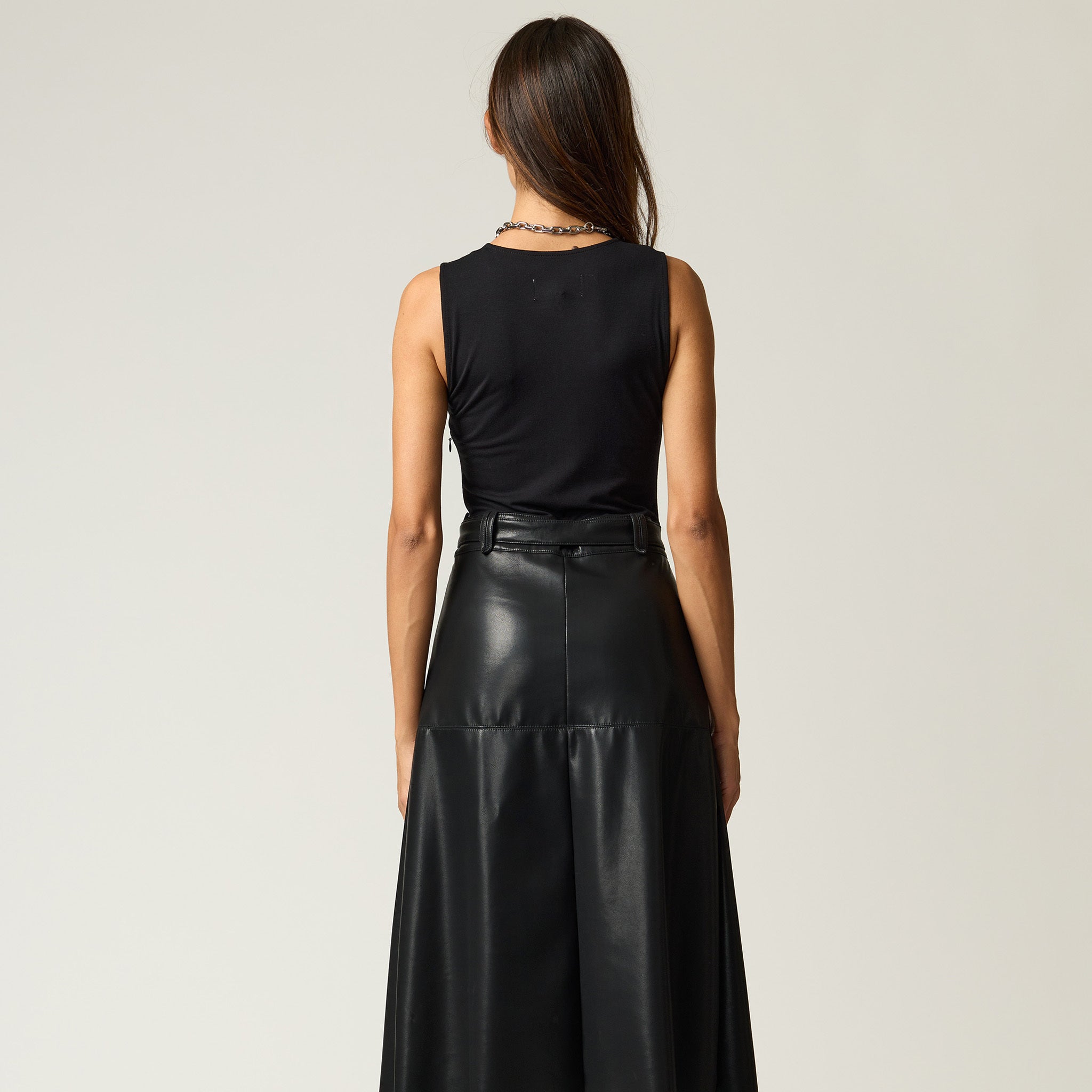 Vestido A Cinturón Negro Mujer