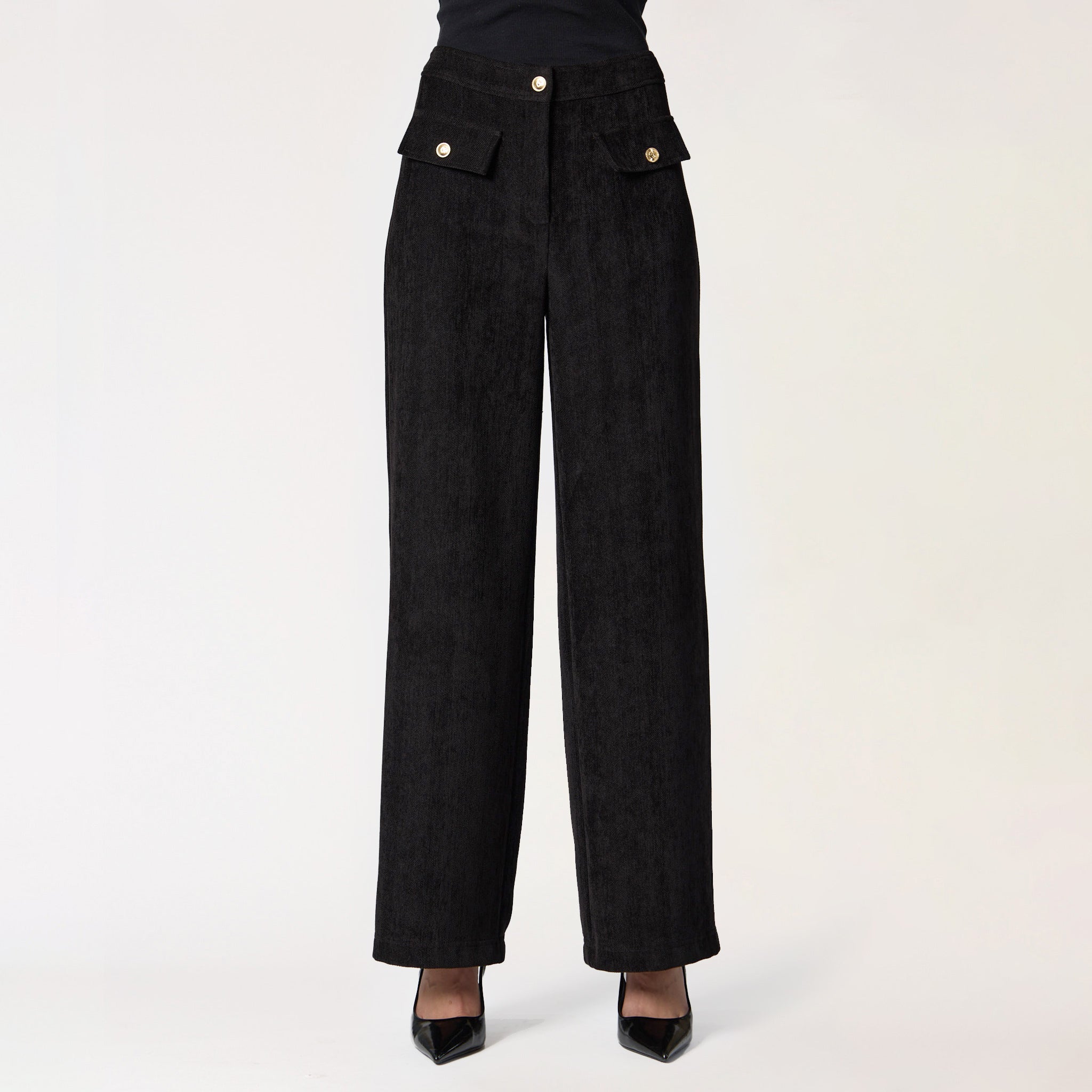 Pantalón Negro Liso