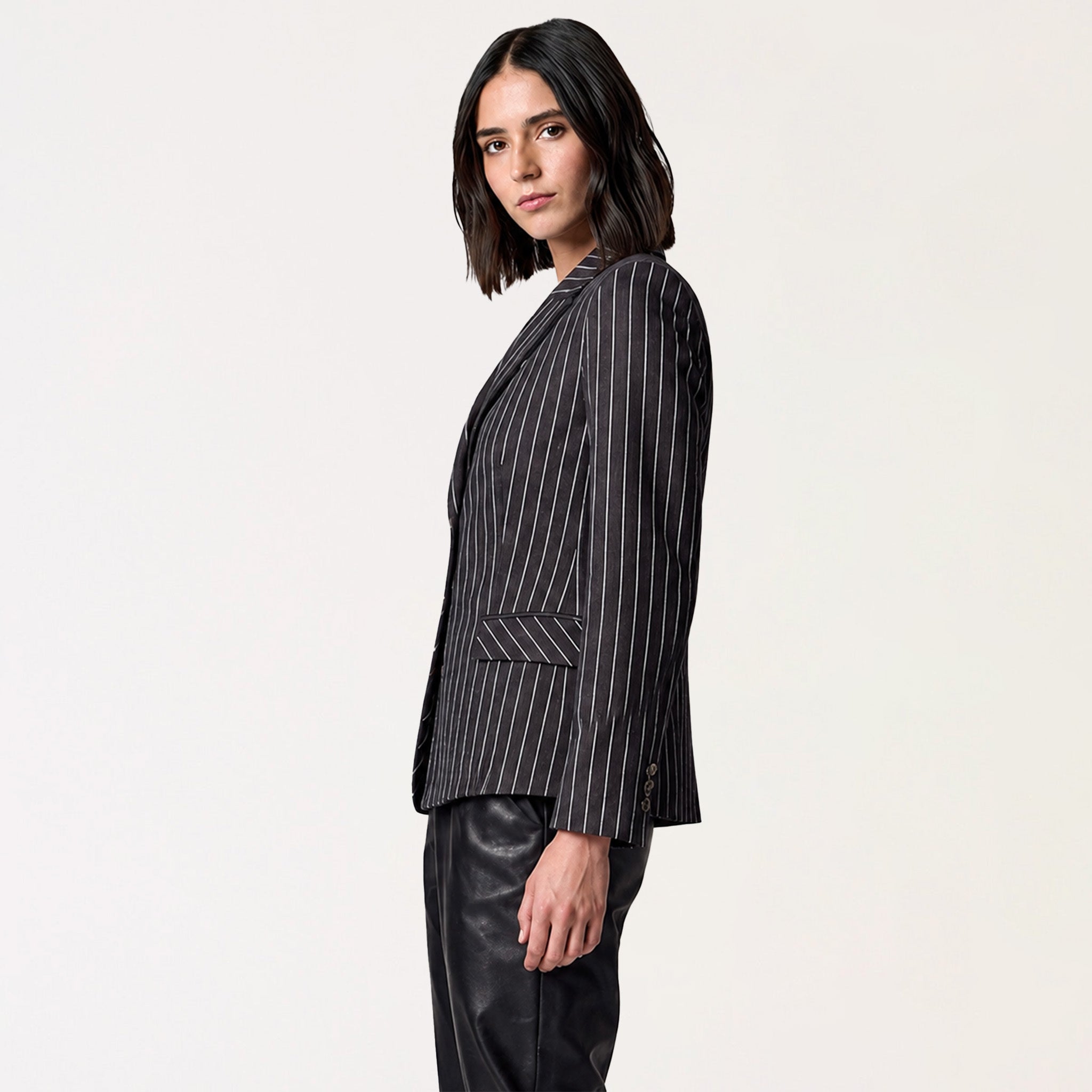 Saco Oxford a Rayas
