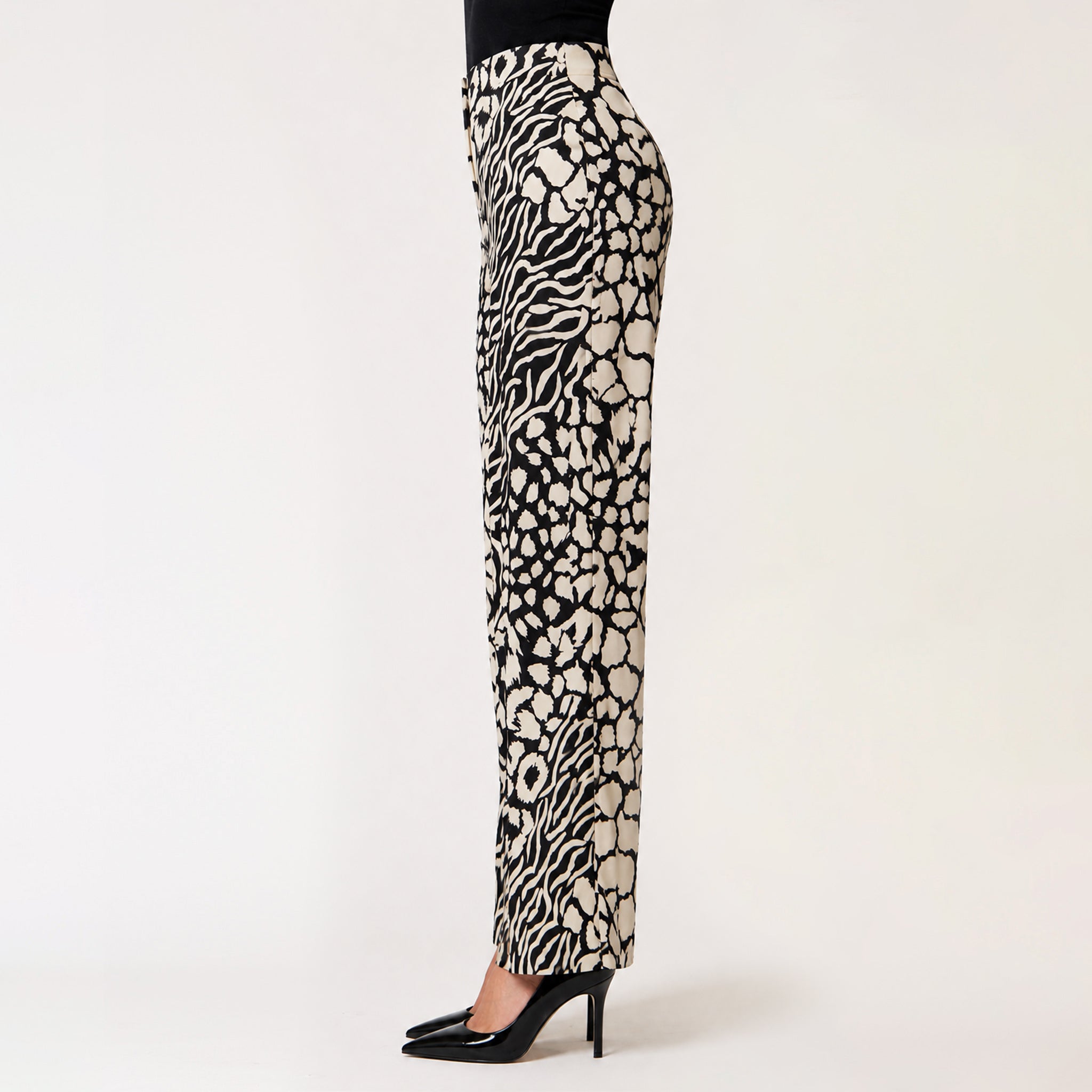 Pantalón Beige Estamapado