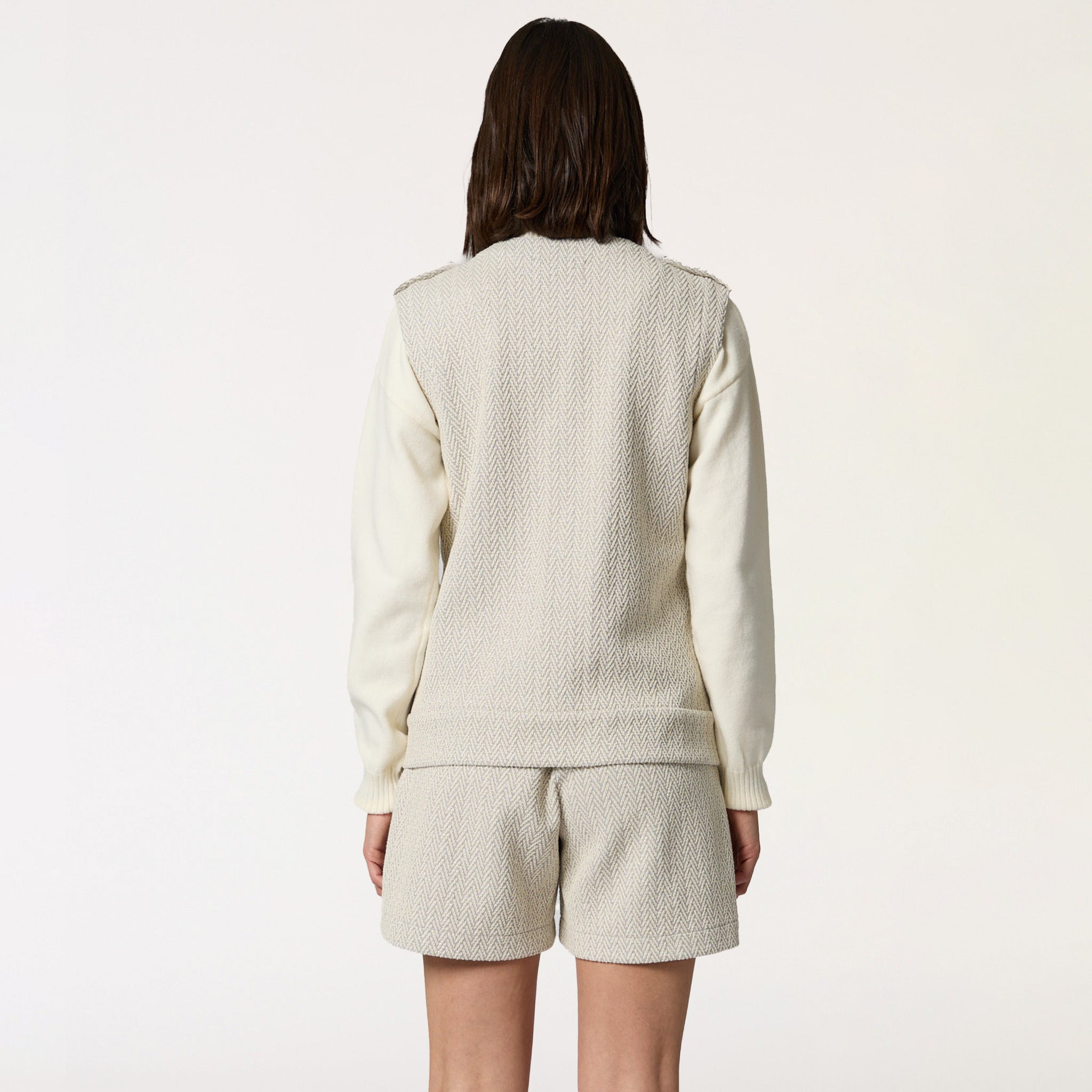Chaleco Gris Estampado