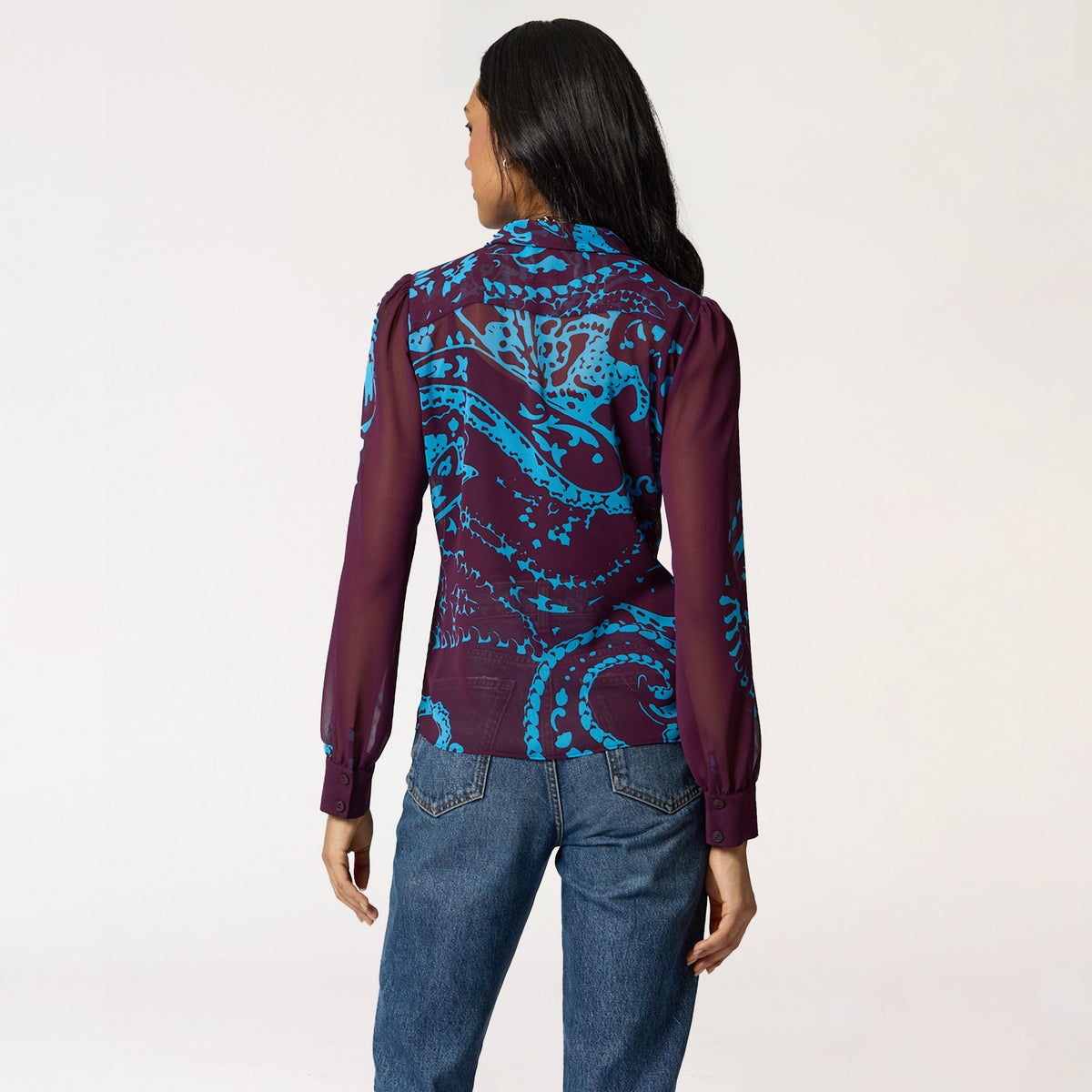 Blusa Vino Estampada
