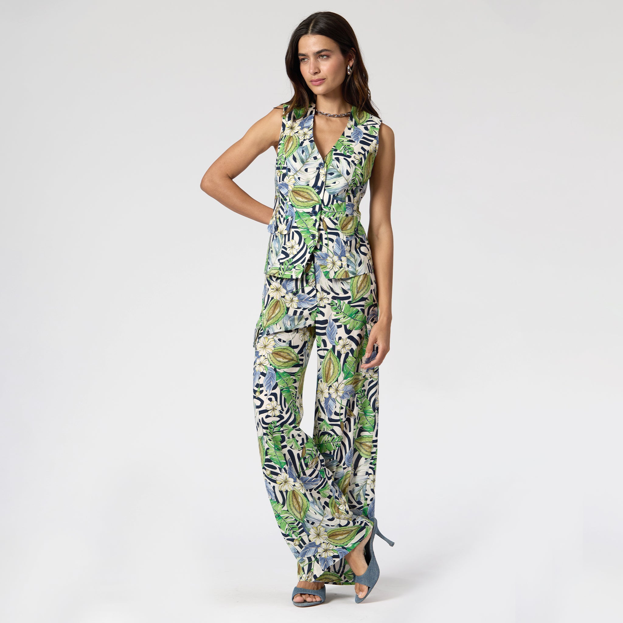 Chaleco Hueso Estampado