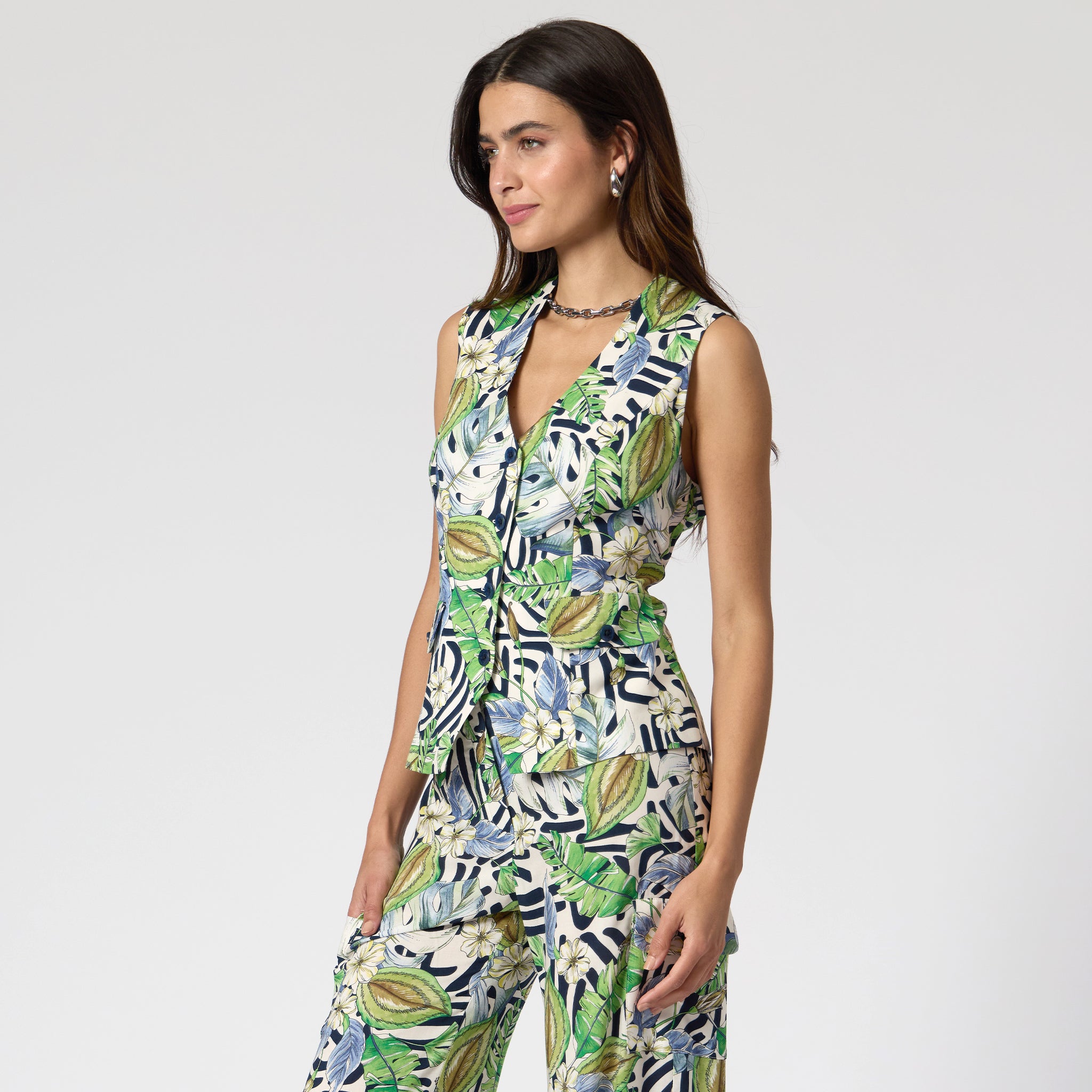 Chaleco Hueso Estampado