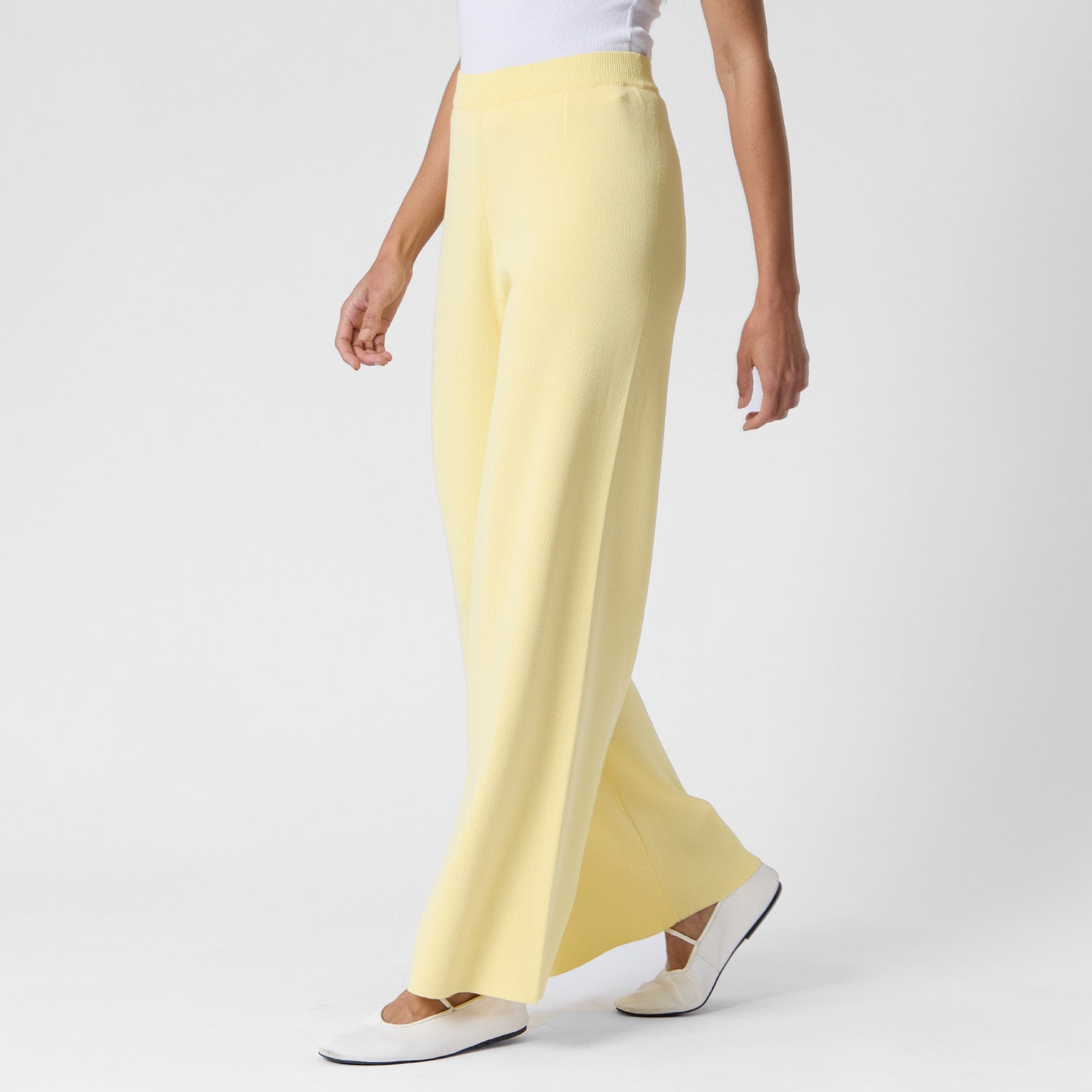 Pantalón de Punto Amarillo
